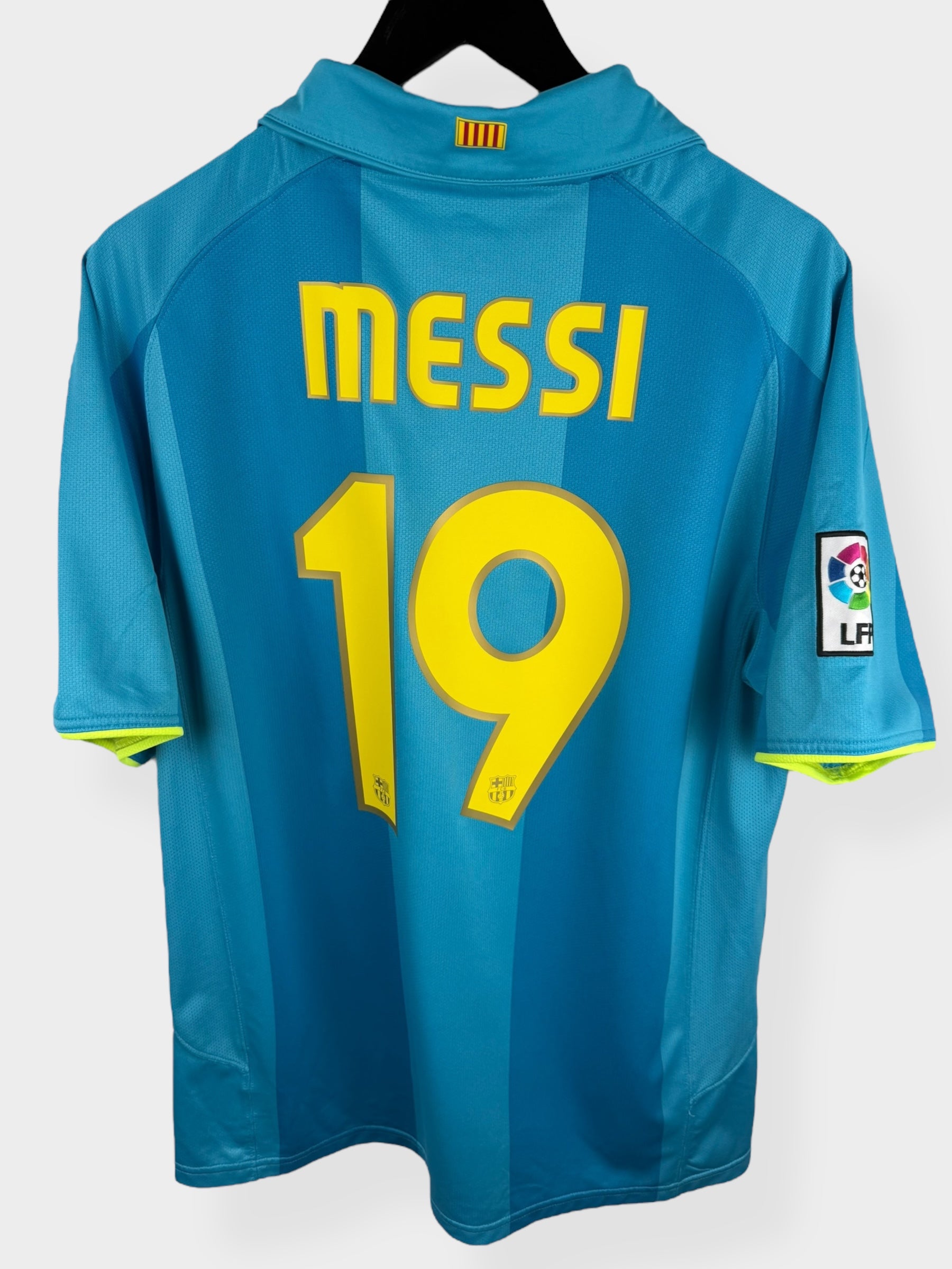 2007-08 BARCELONA AWAY SHIRT MESSI #19 L