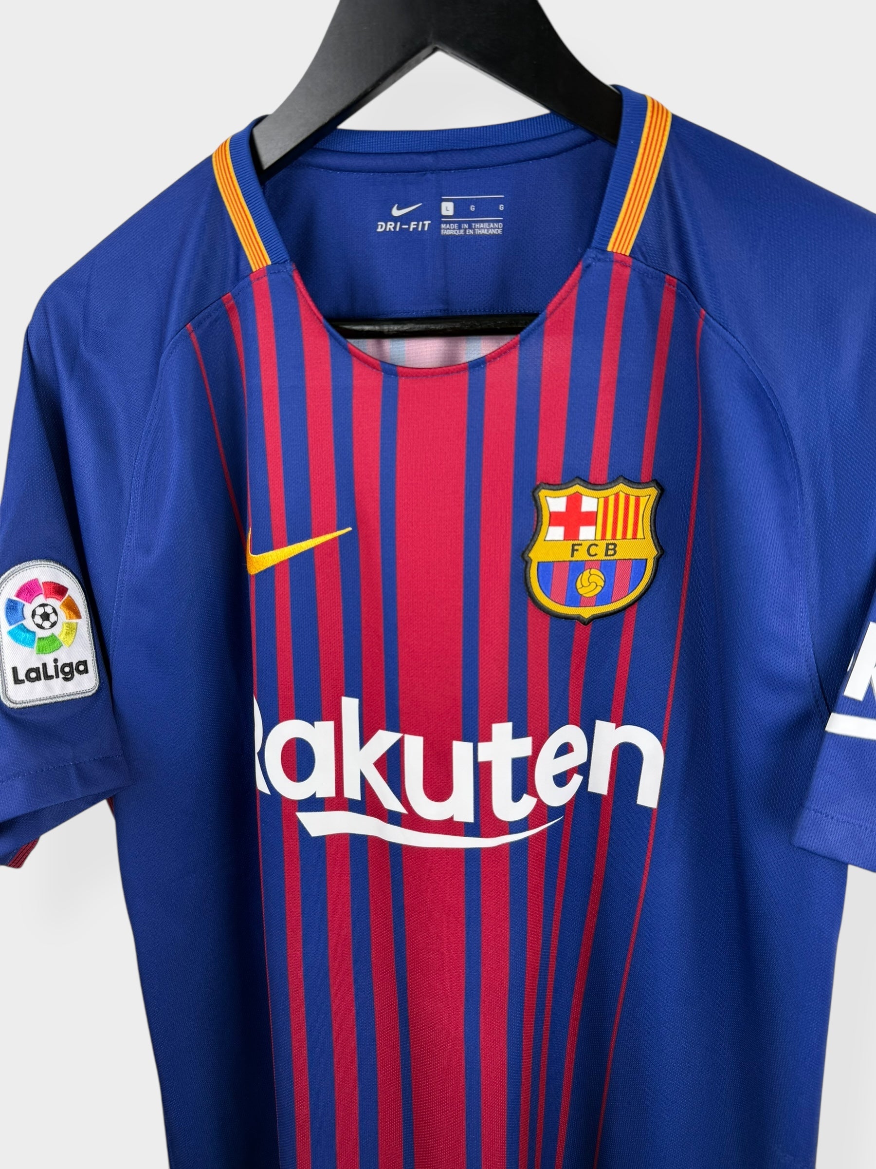 2017-18 BARCELONA HOME SHIRT MESSI #10 L - Authentic Football Club