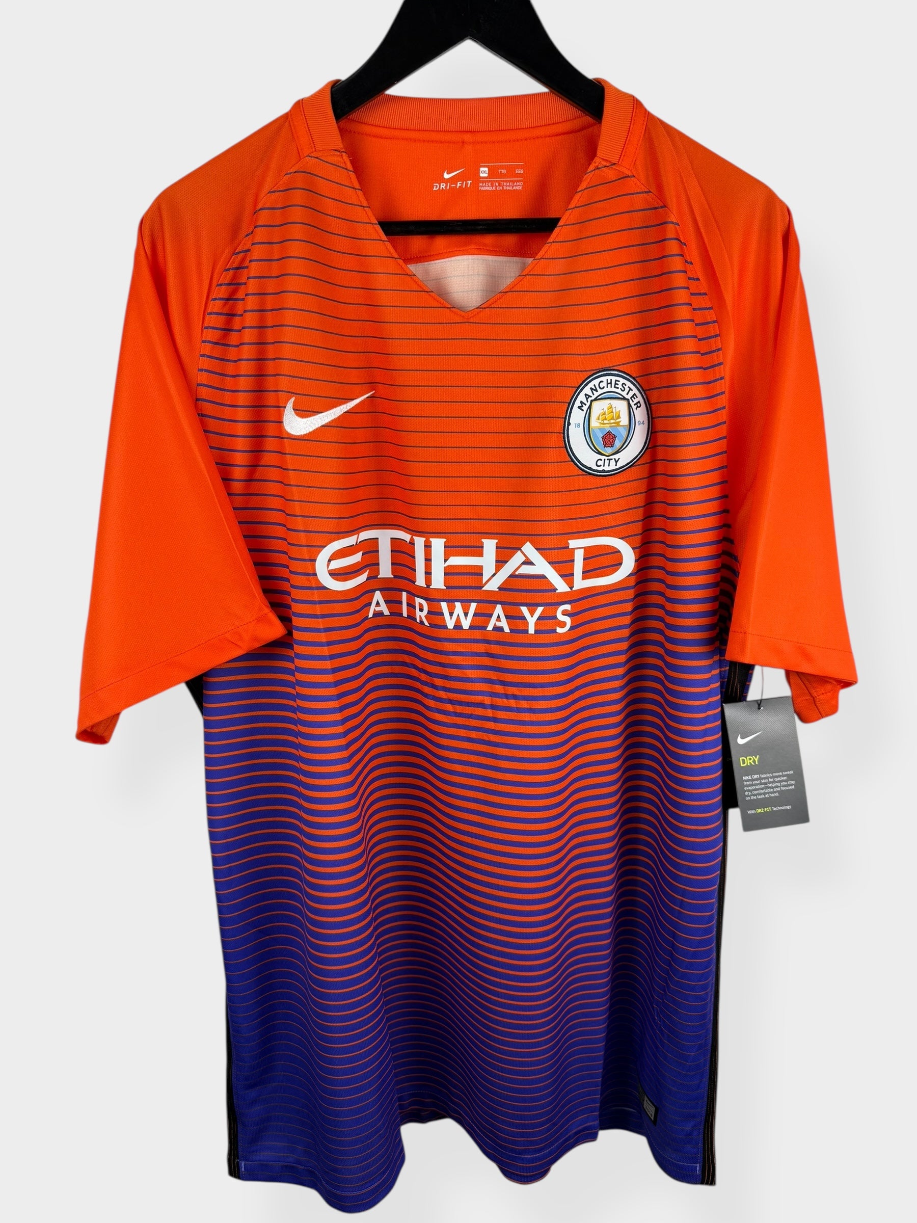 2016-17 MANCHESTER CITY THIRD SHIRT XXL - Authentic Football Club