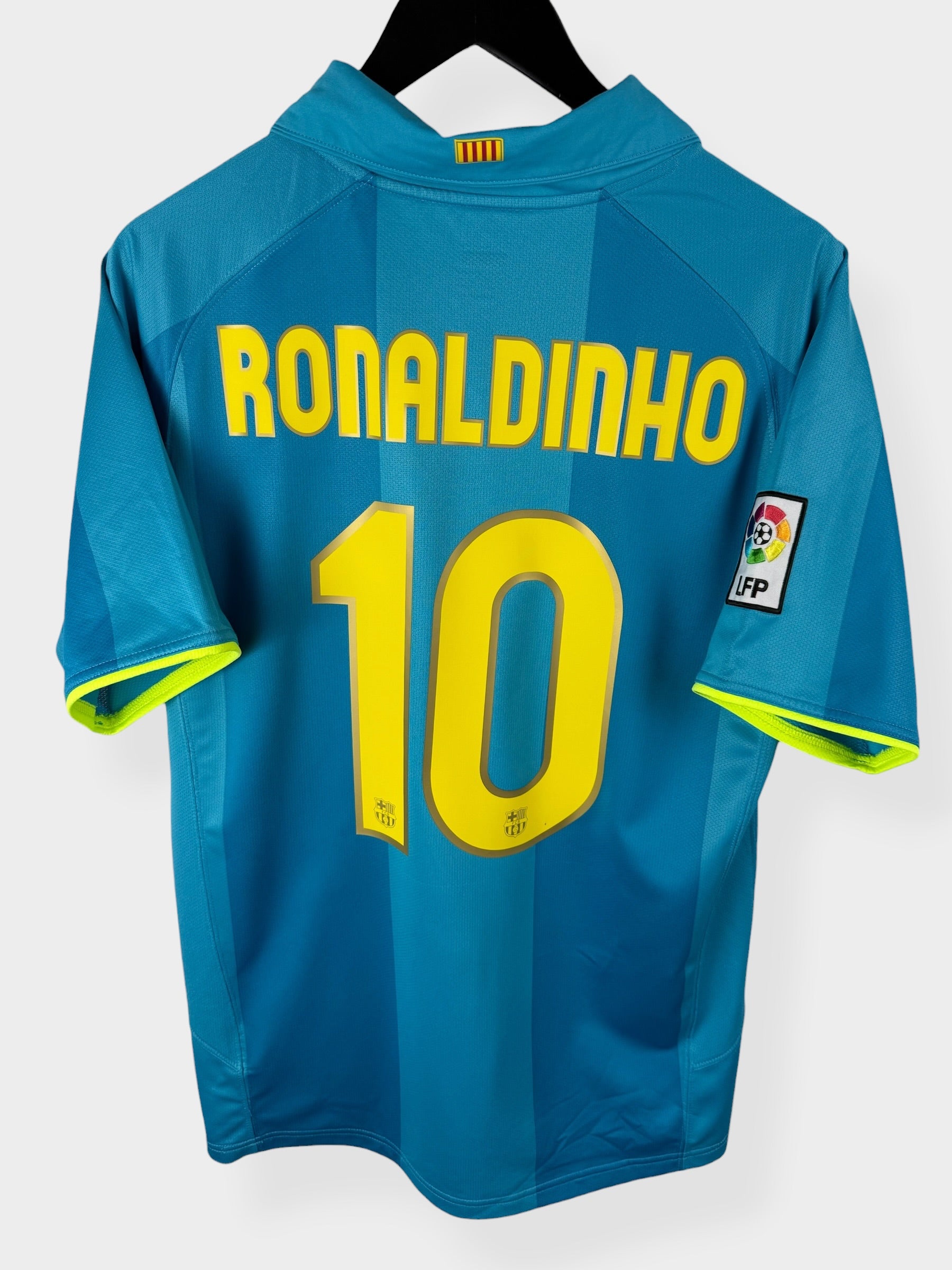 2007-08 BARCELONA AWAY SHIRT RONALDINHO #10 M