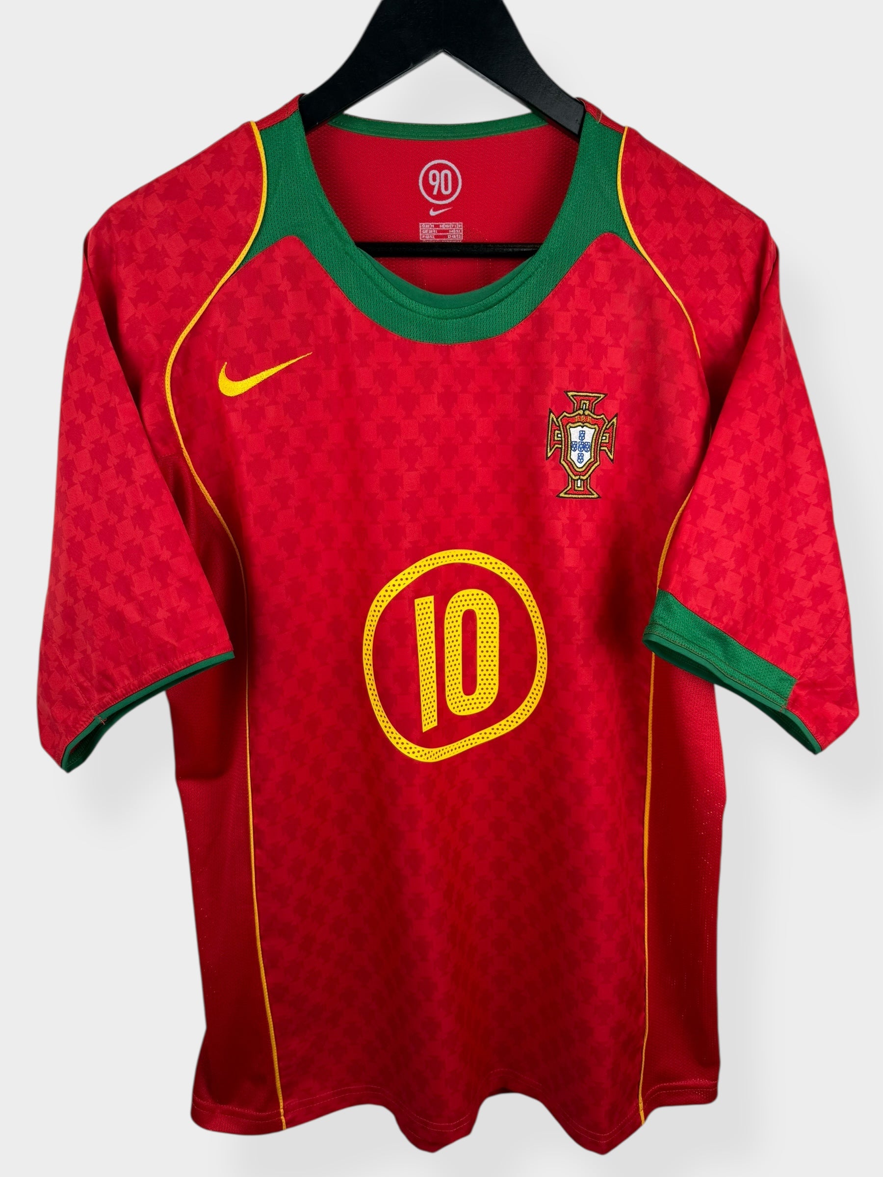 2004-06 PORTUGAL HOME SHIRT RUI COSTA #10 M