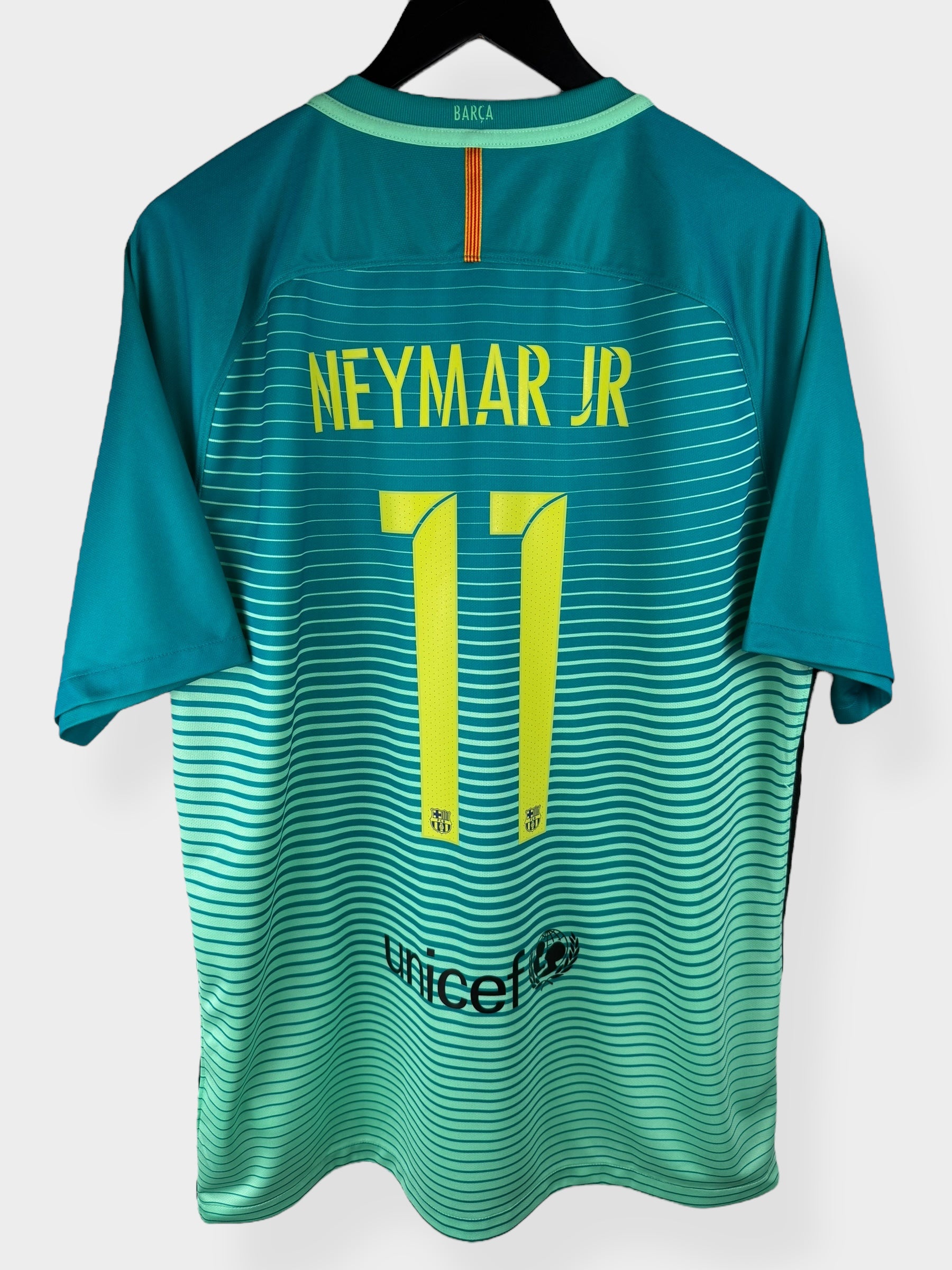 2016-17 BARCELONA DERDE SHIRT NEYMAR JR #11 XL