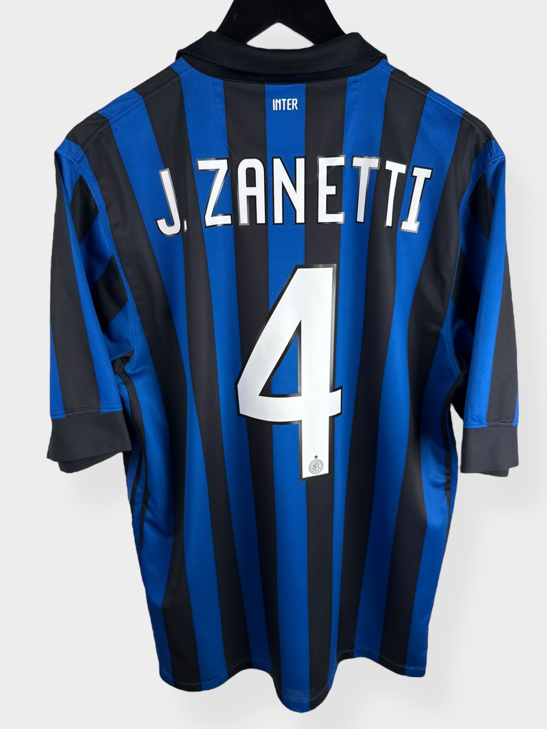 2011-12 INTER MILAN HOME SHIRT ZANETTI #4 L