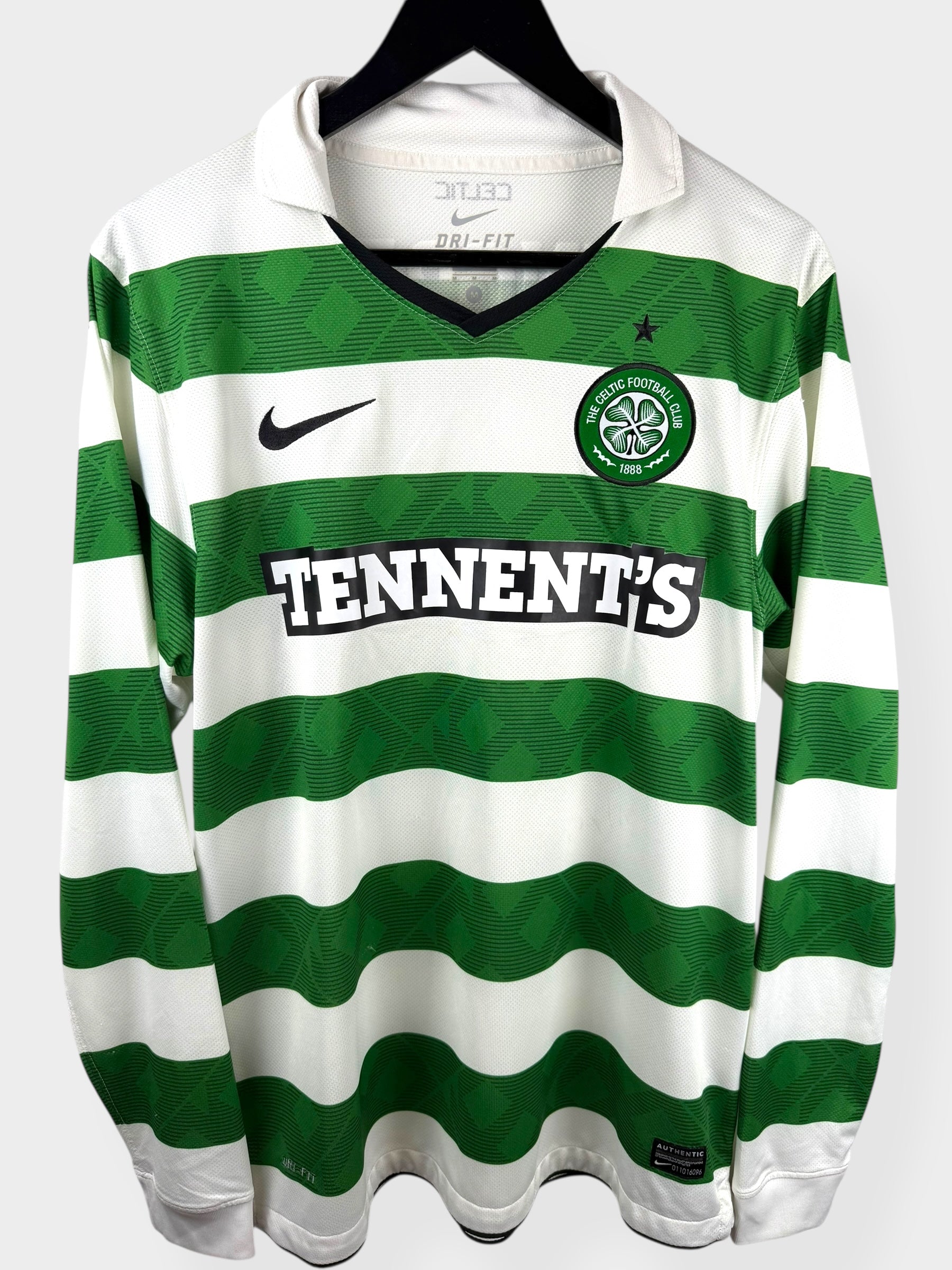 2010-12 CELTIC HOME SHIRT LJUNGBERG #7 M LS