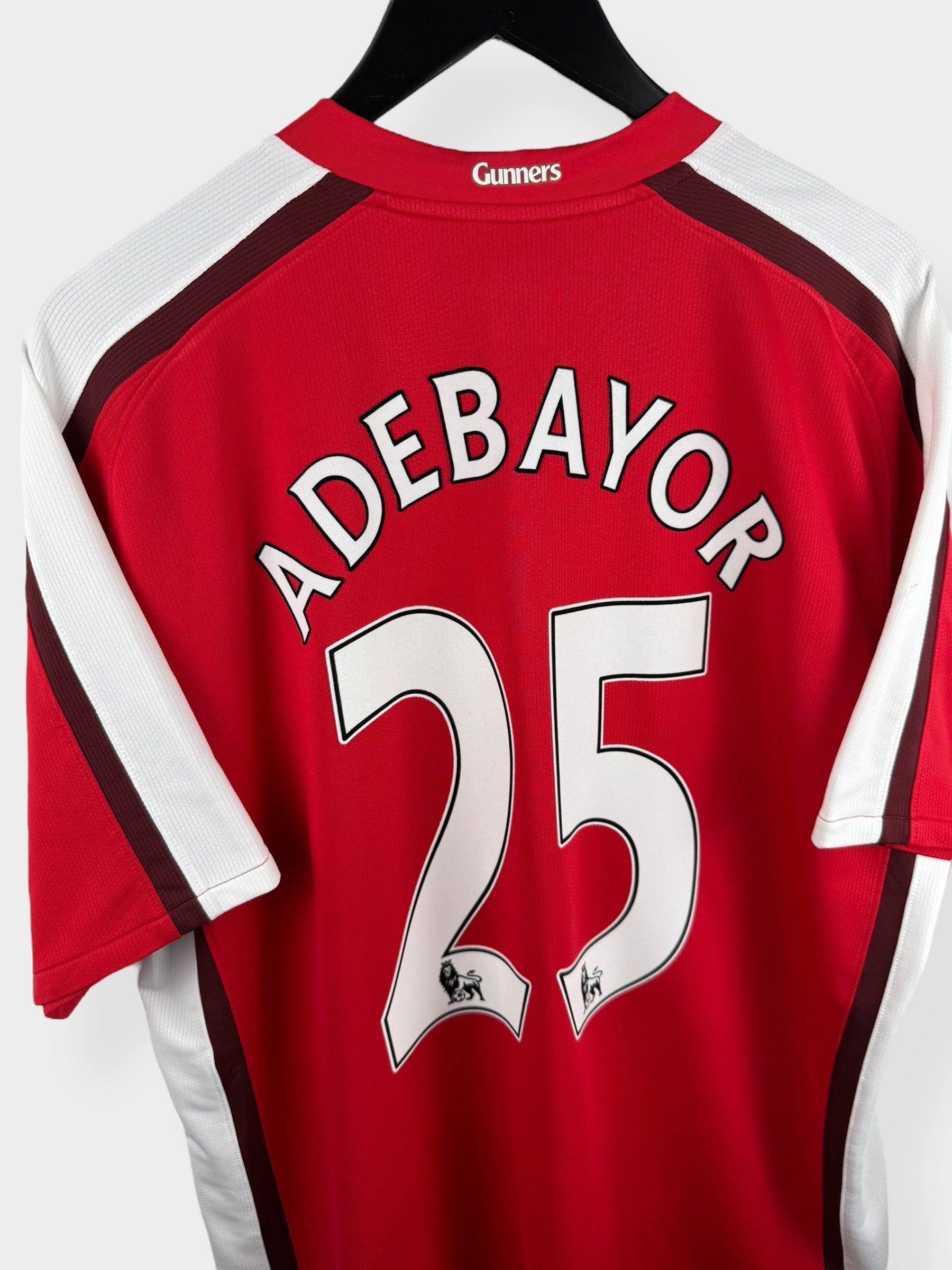 2008-10 ARSENAL HOME SHIRT ADEBAYOR #25 XL - Authentic Football Club