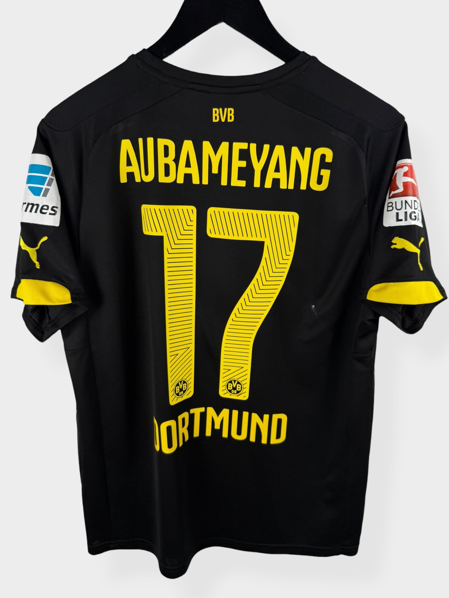 2014-15 BORUSSIA DORTMUND AUSWÄRTSTRIKOT AUBAMEYANG #17 M