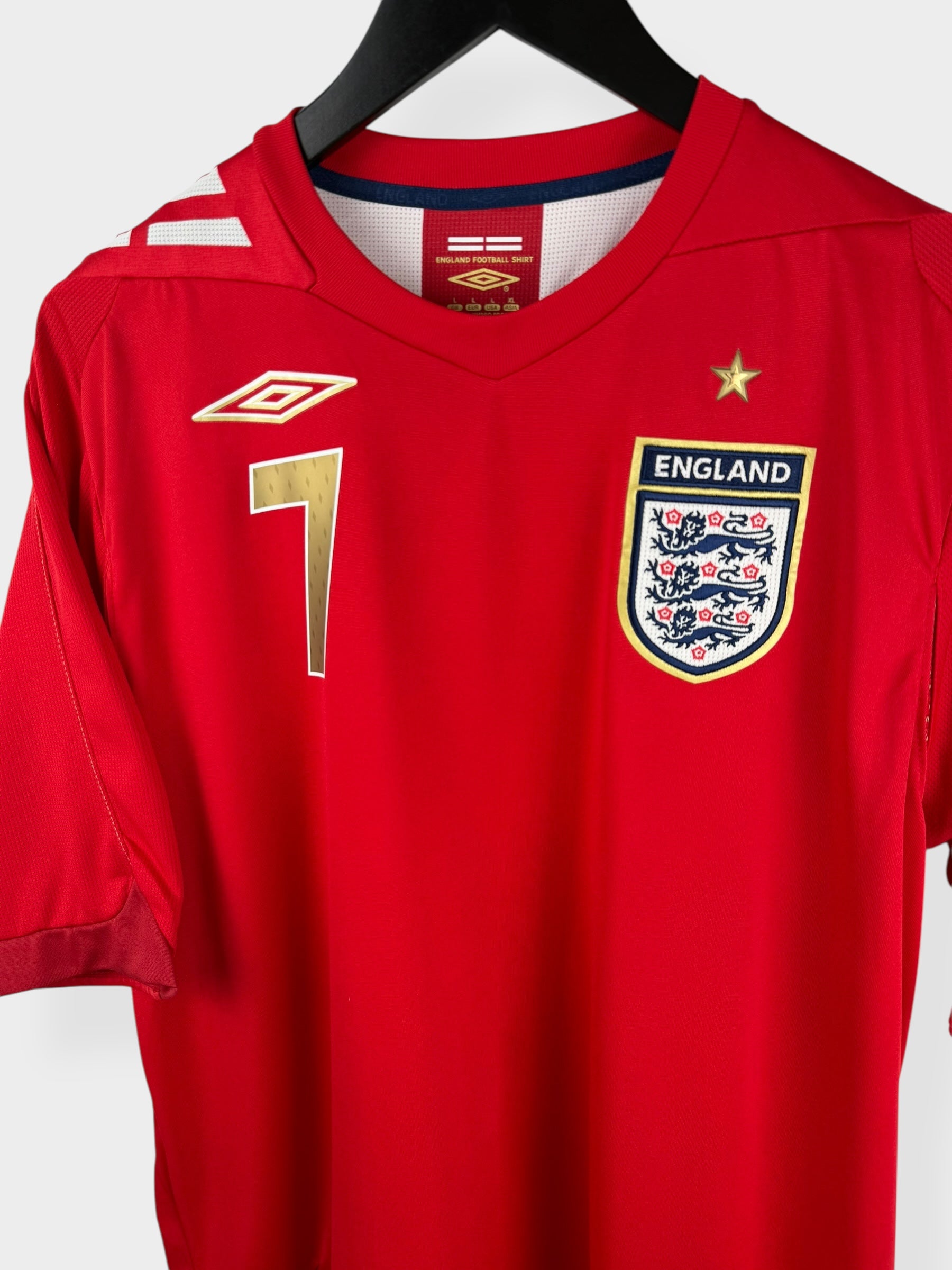 2006-08 ENGLAND AWAY SHIRT BECKHAM #7 L - Authentic Football Club