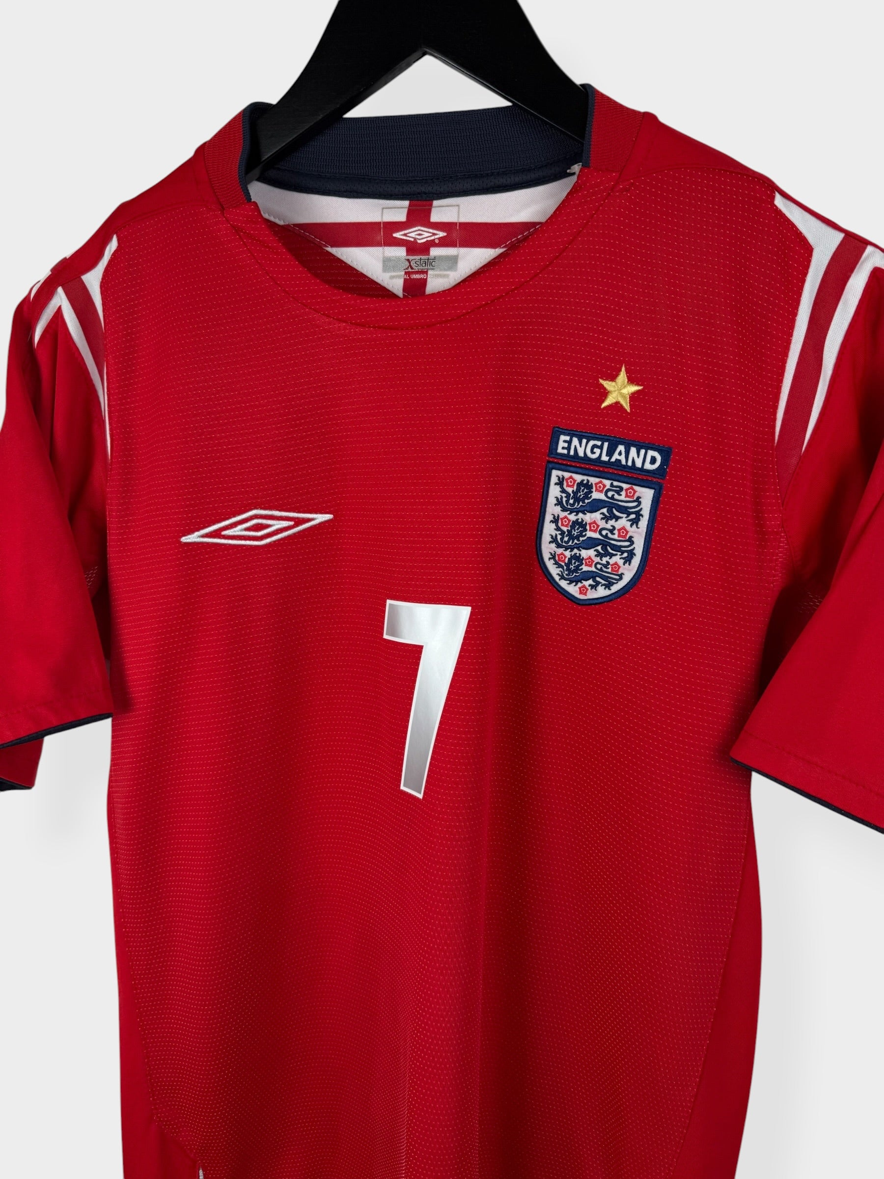 MAILLOT EXTÉRIEUR ANGLETERRE 2004-06 BECKHAM #7 S