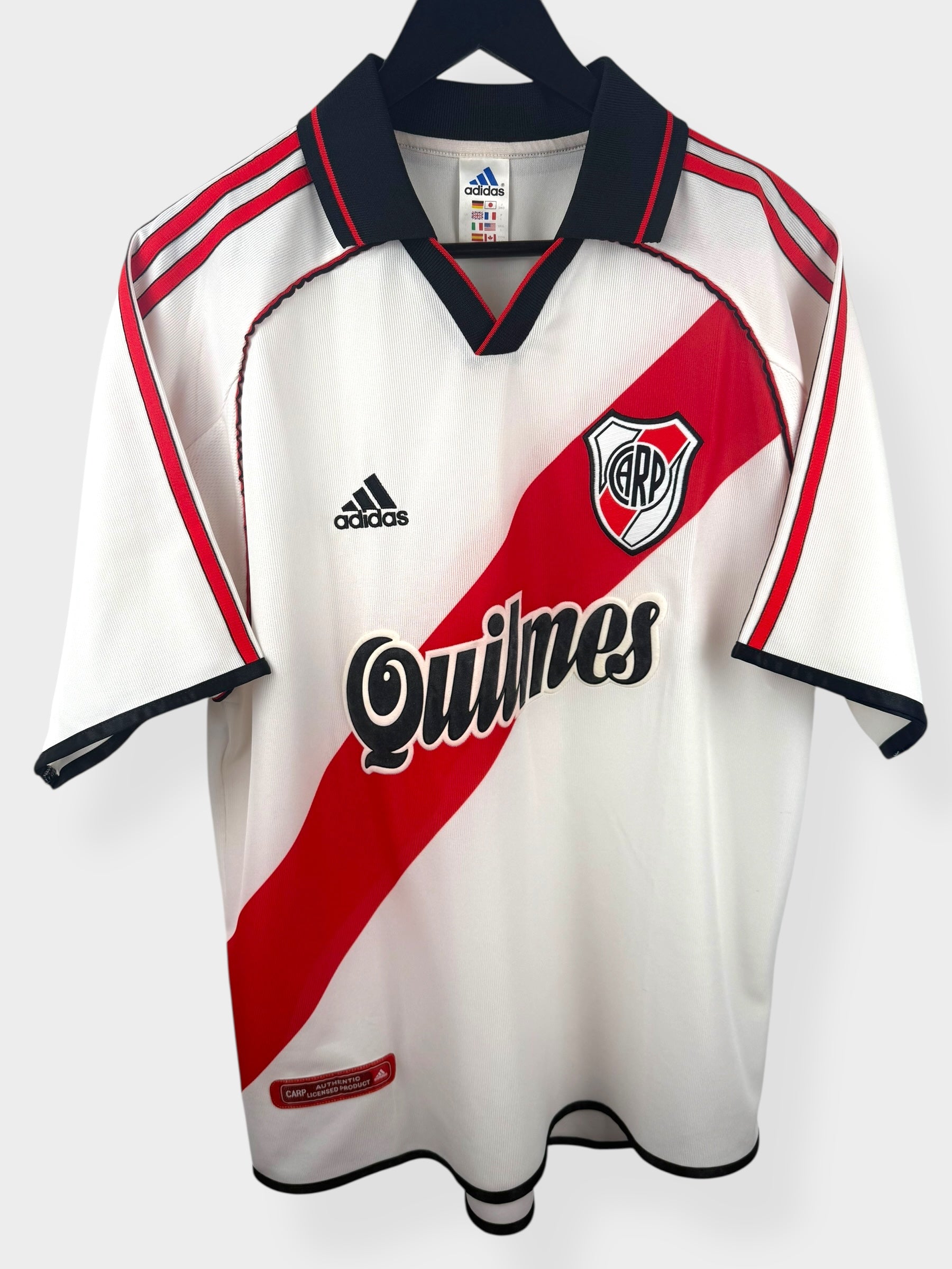 2000-02 RIVER PLATE HOME SHIRT L