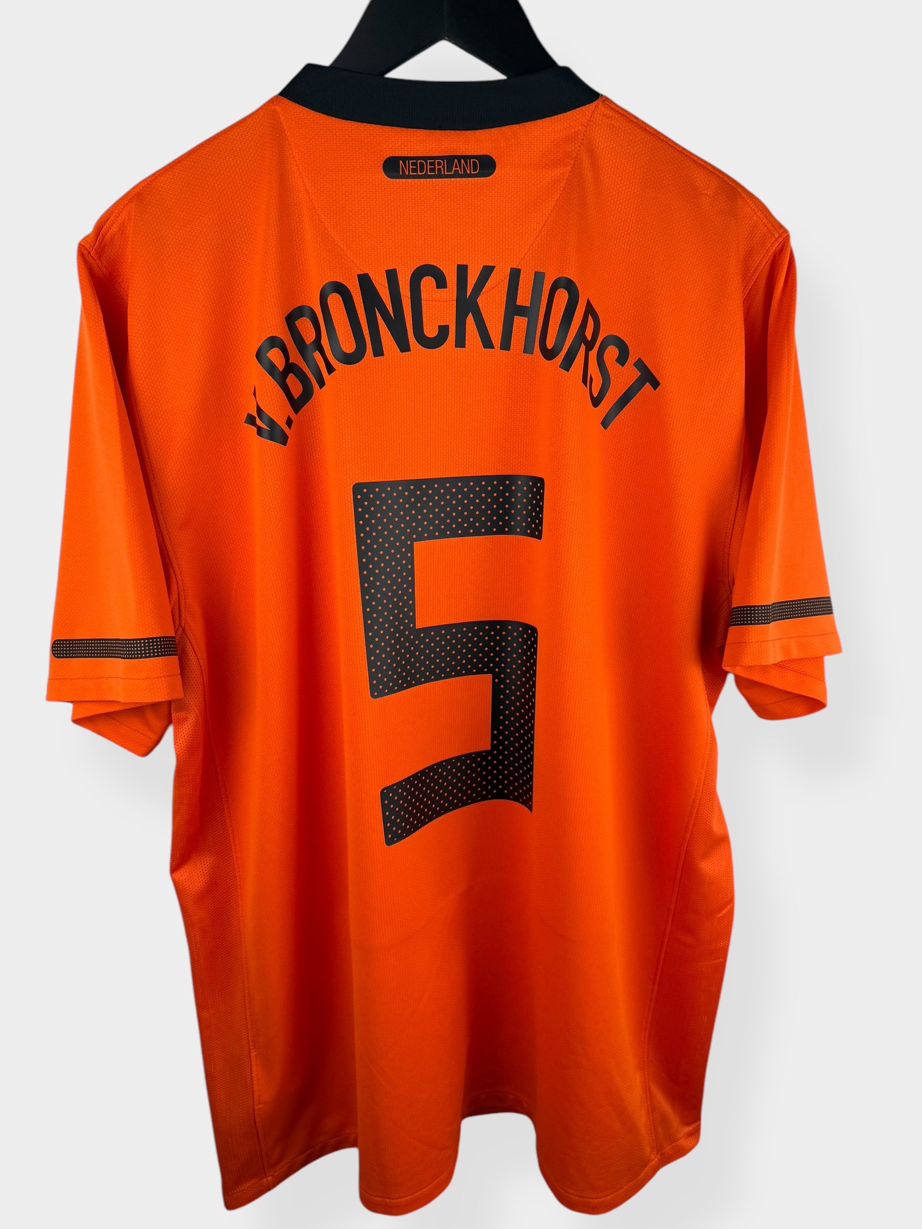 2010-11 NETHERLANDS HOME SHIRT V. BRONCKHORST #5 XL