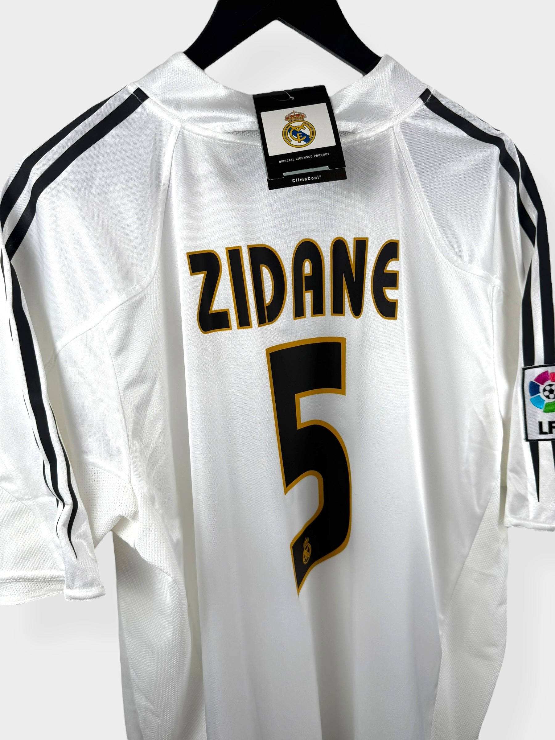 2004-05 REAL MADRID HOME SHIRT ZIDANE #5 XL - Authentic Football Club
