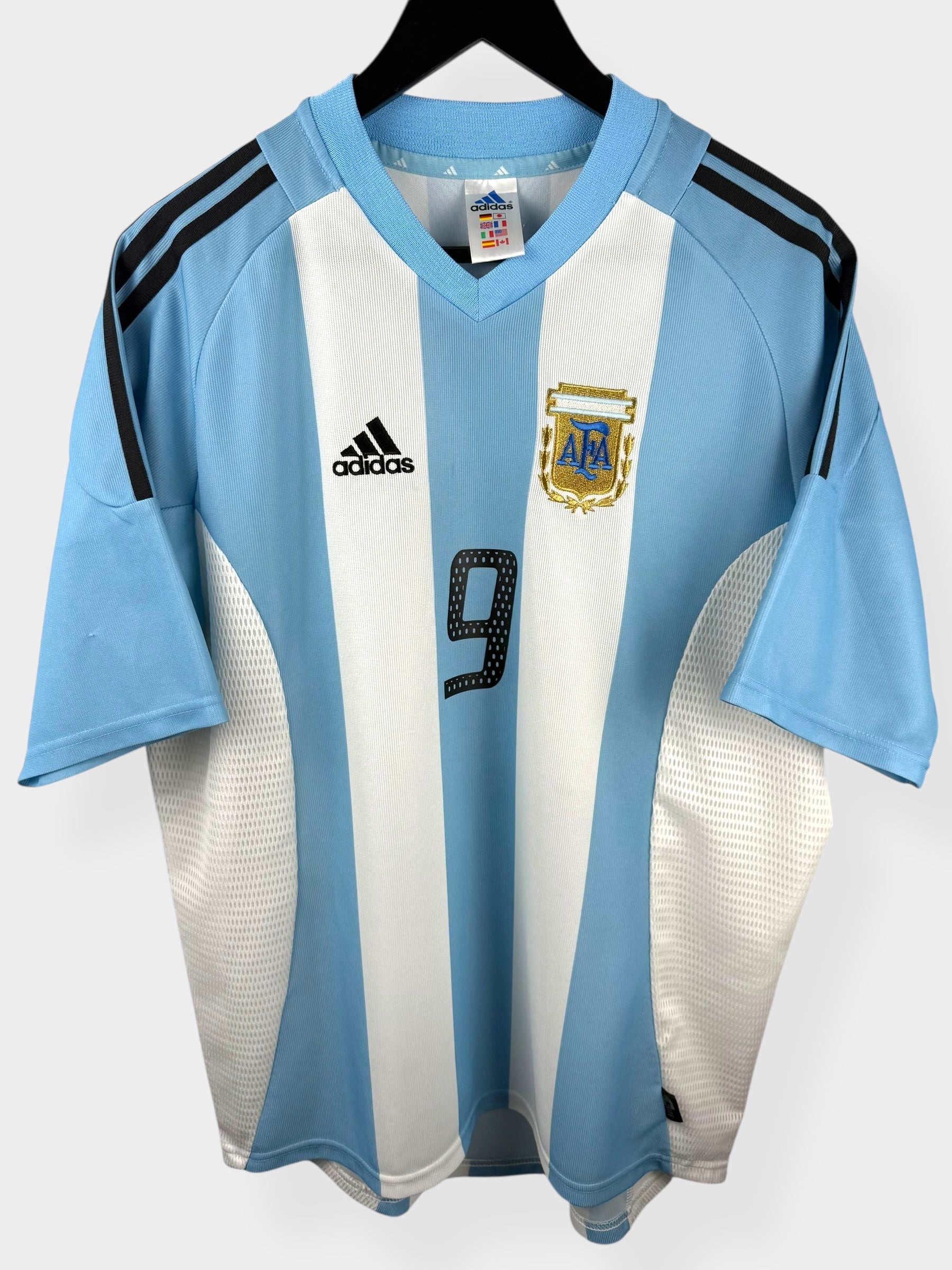 2002-04 ARGENTINIË THUISSHIRT BATISTUTA #9 L