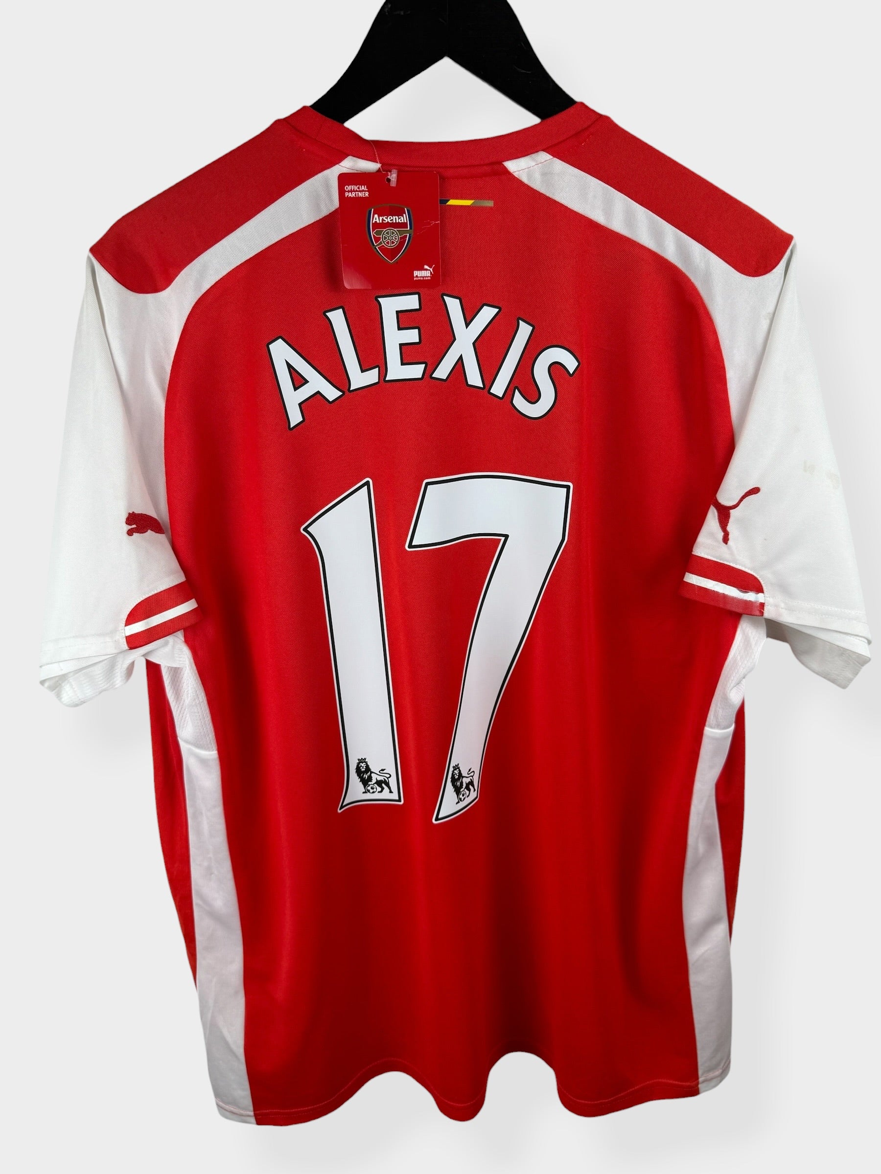 2014-15 ARSENAL HOME SHIRT ALEXIS #17 XL