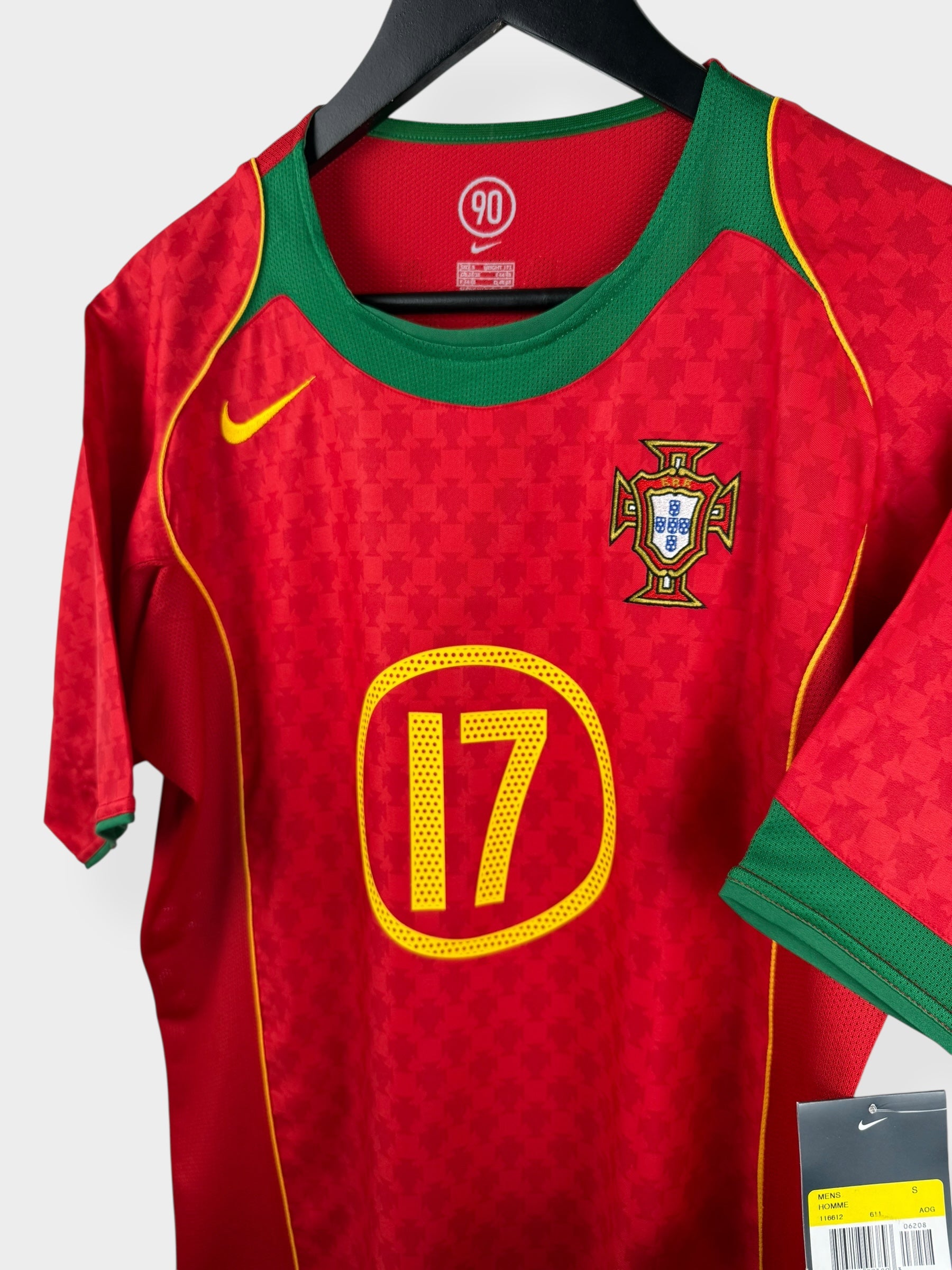 2004-06 PORTUGAL HOME SHIRT RONALDO #17 S - Authentic Football Club