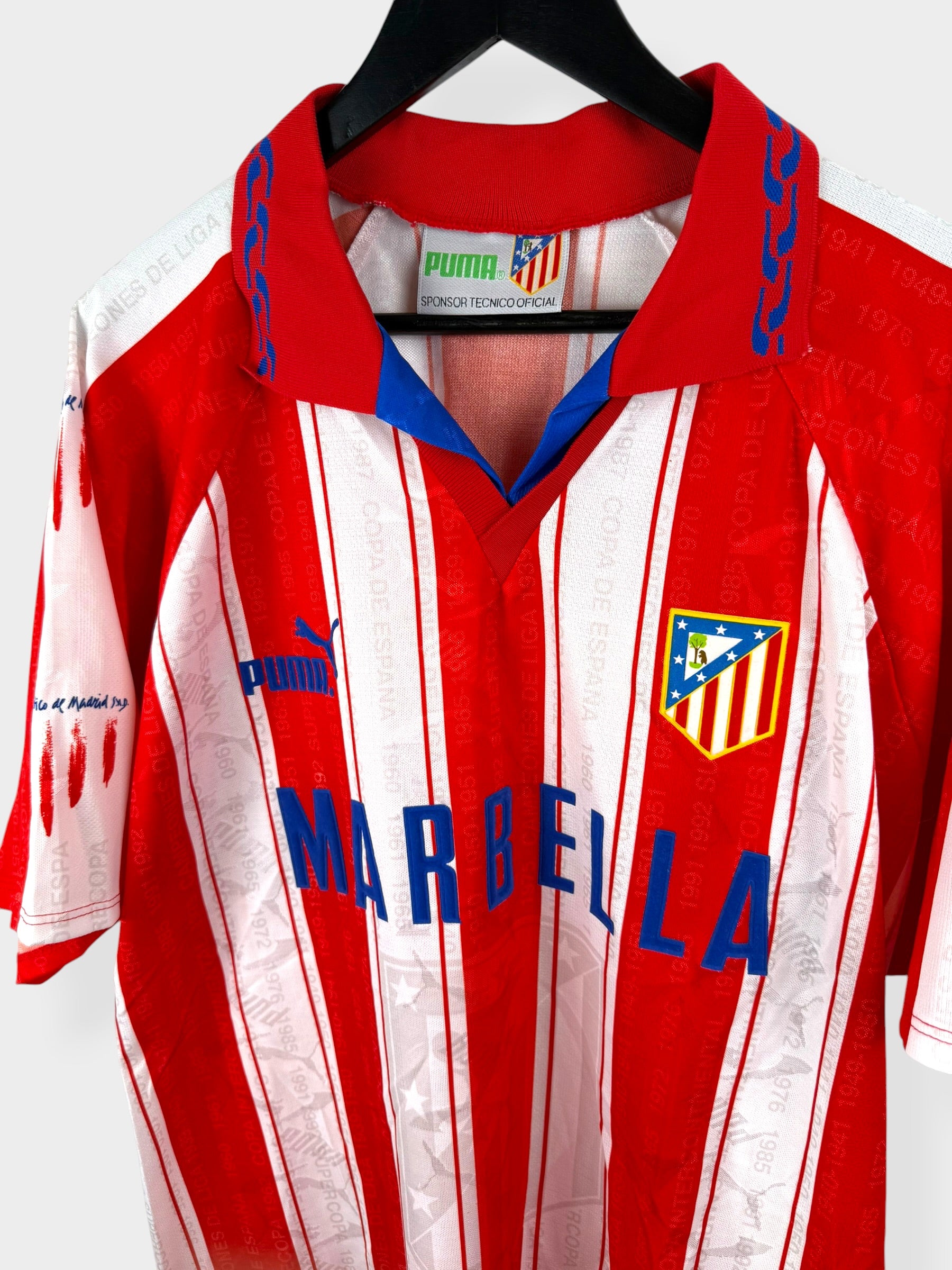 1995-96 ATLETICO MADRID HOME SHIRT XL