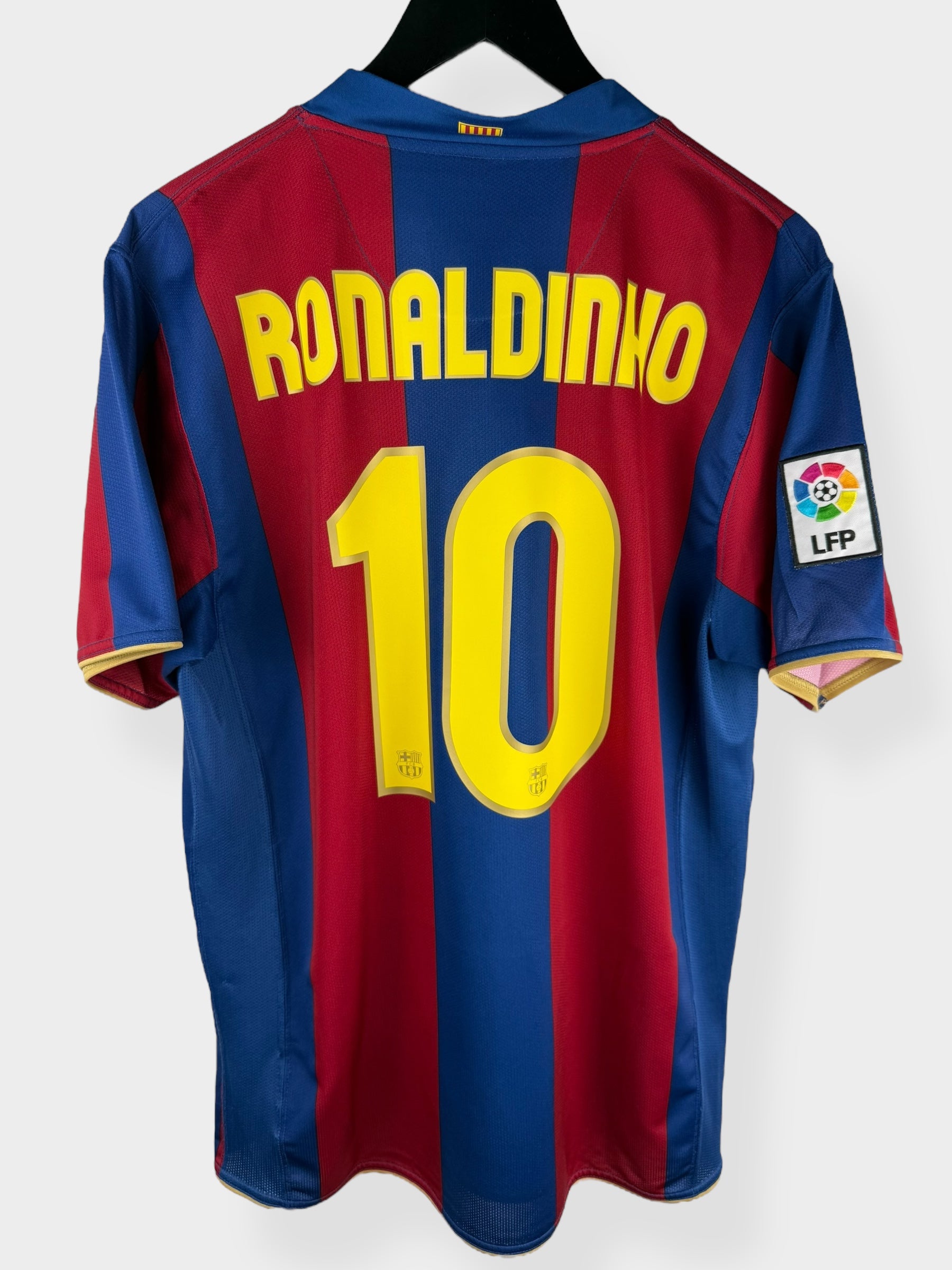 2007-08 BARCELONA HOME SHIRT RONALDINHO #10 L