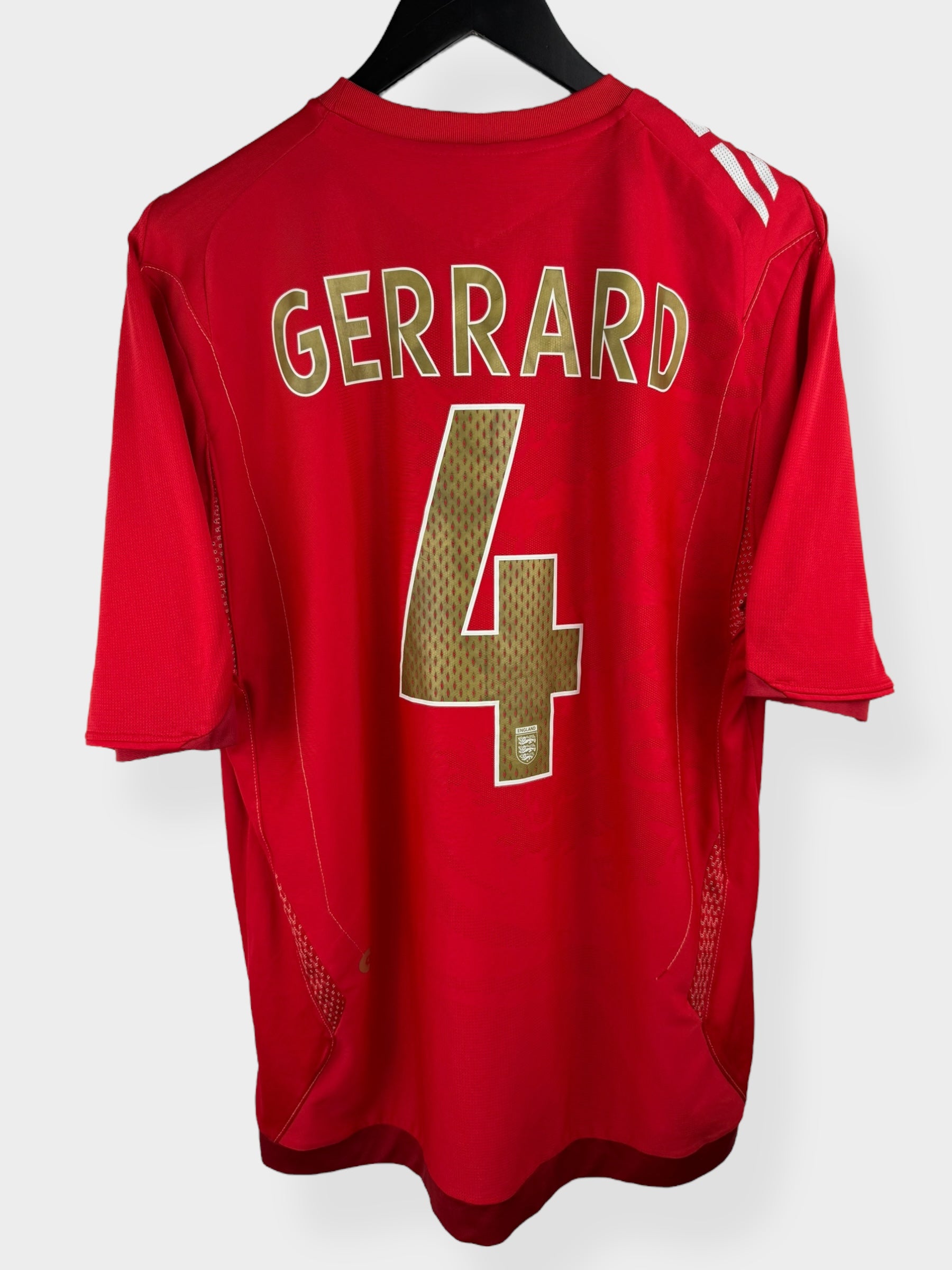 2006-08 ENGLAND AWAY SHIRT GERRARD #4 L