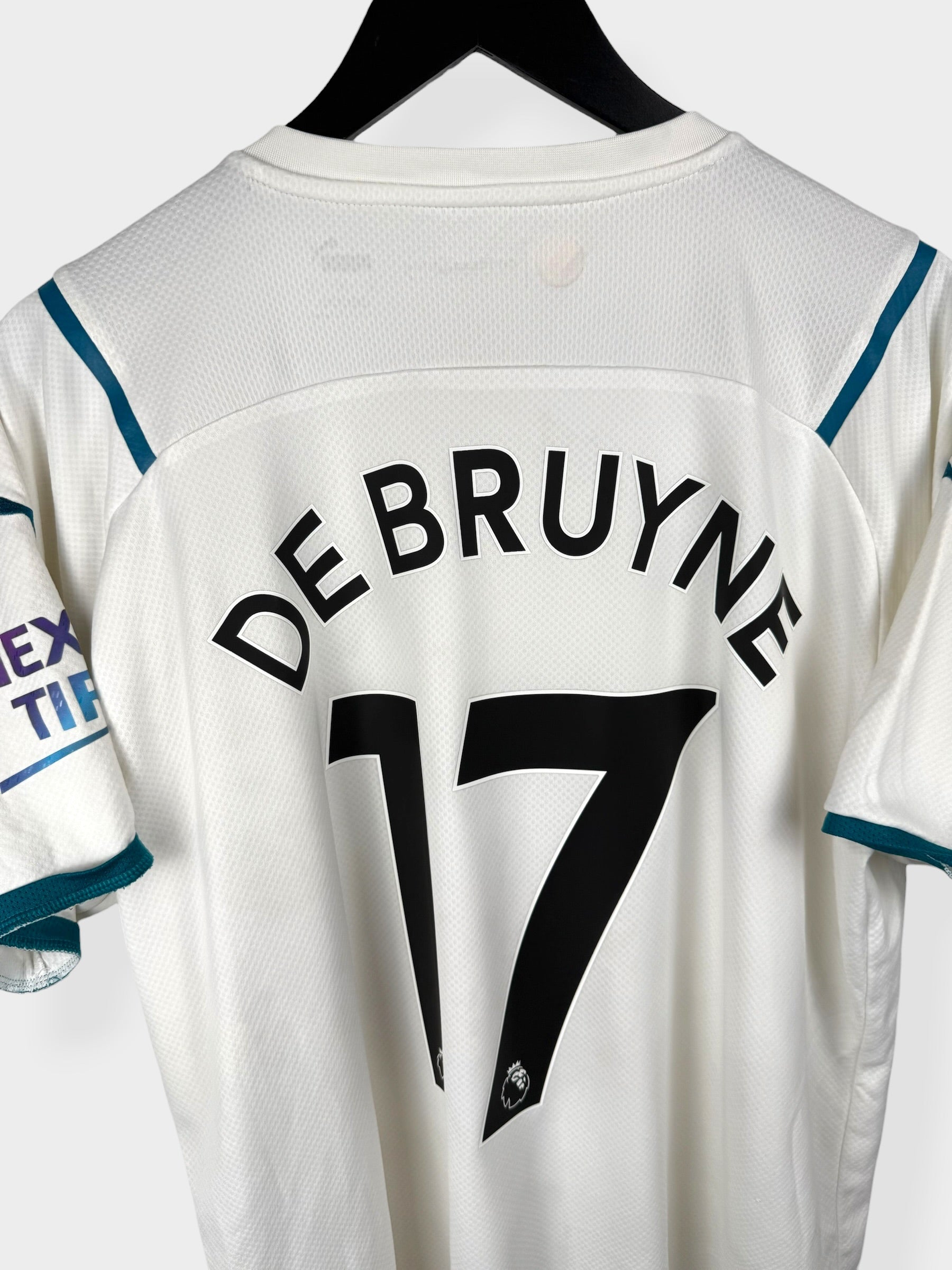 MAILLOT EXTÉRIEUR MANCHESTER CITY 2021-22 DE BRUYNE #17 XL