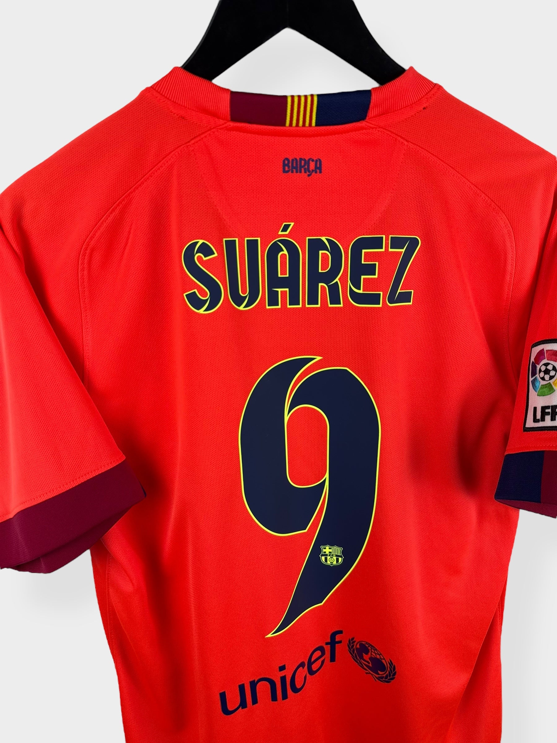 2014-15 BARCELONA AWAY SHIRT SUAREZ #9 M - 610595-673
