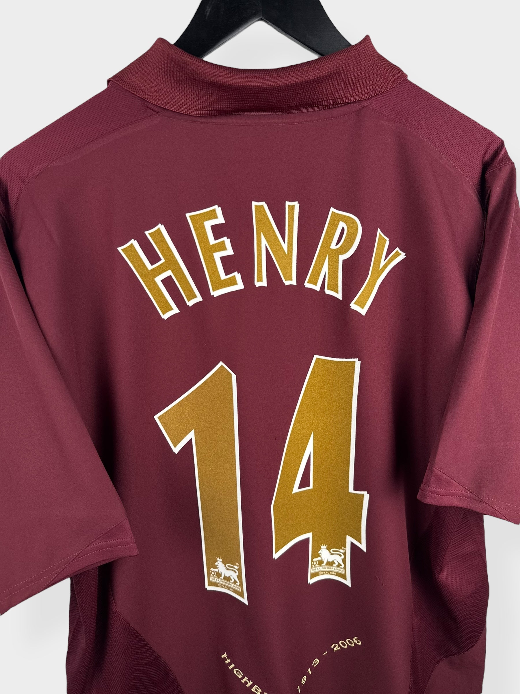 2005-06 ARSENAL HIGHBURY HOME SHIRT HENRY #14 XL - 195578