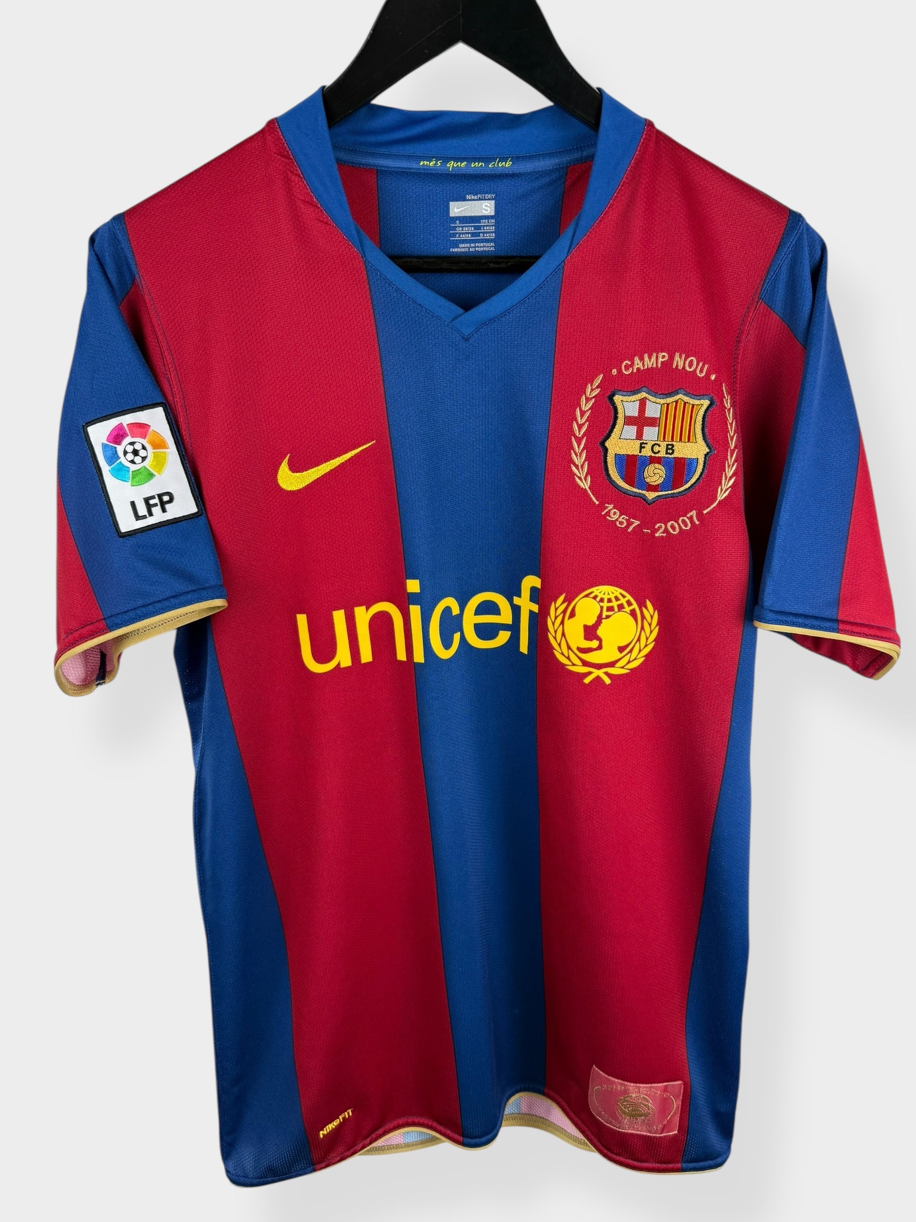 2007-08 BARCELONA HOME SHIRT MESSI #19 S - Authentic Football Club