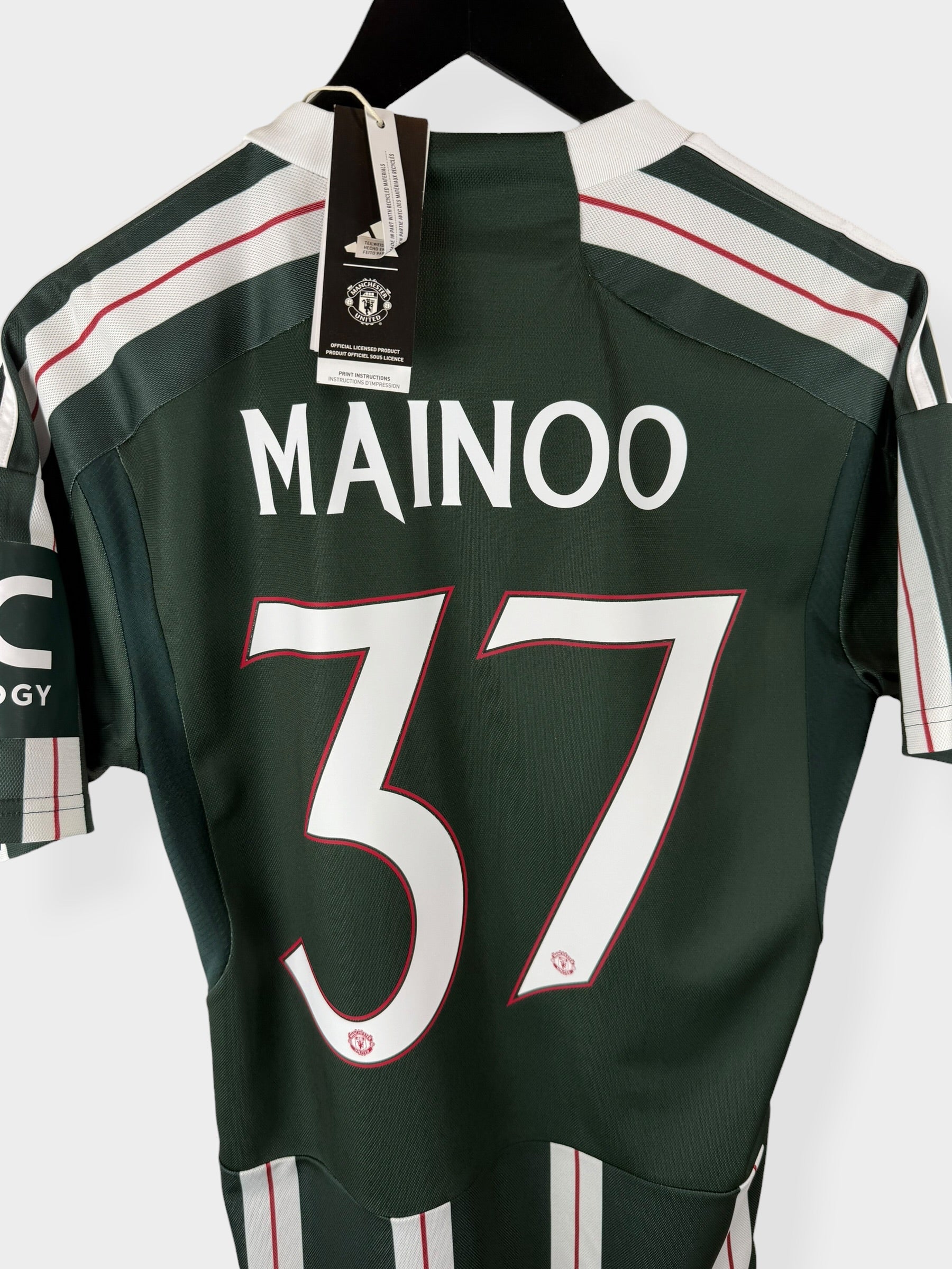 2023-24 MANCHESTER UNITED AWAY SHIRT MAINOO #37 S