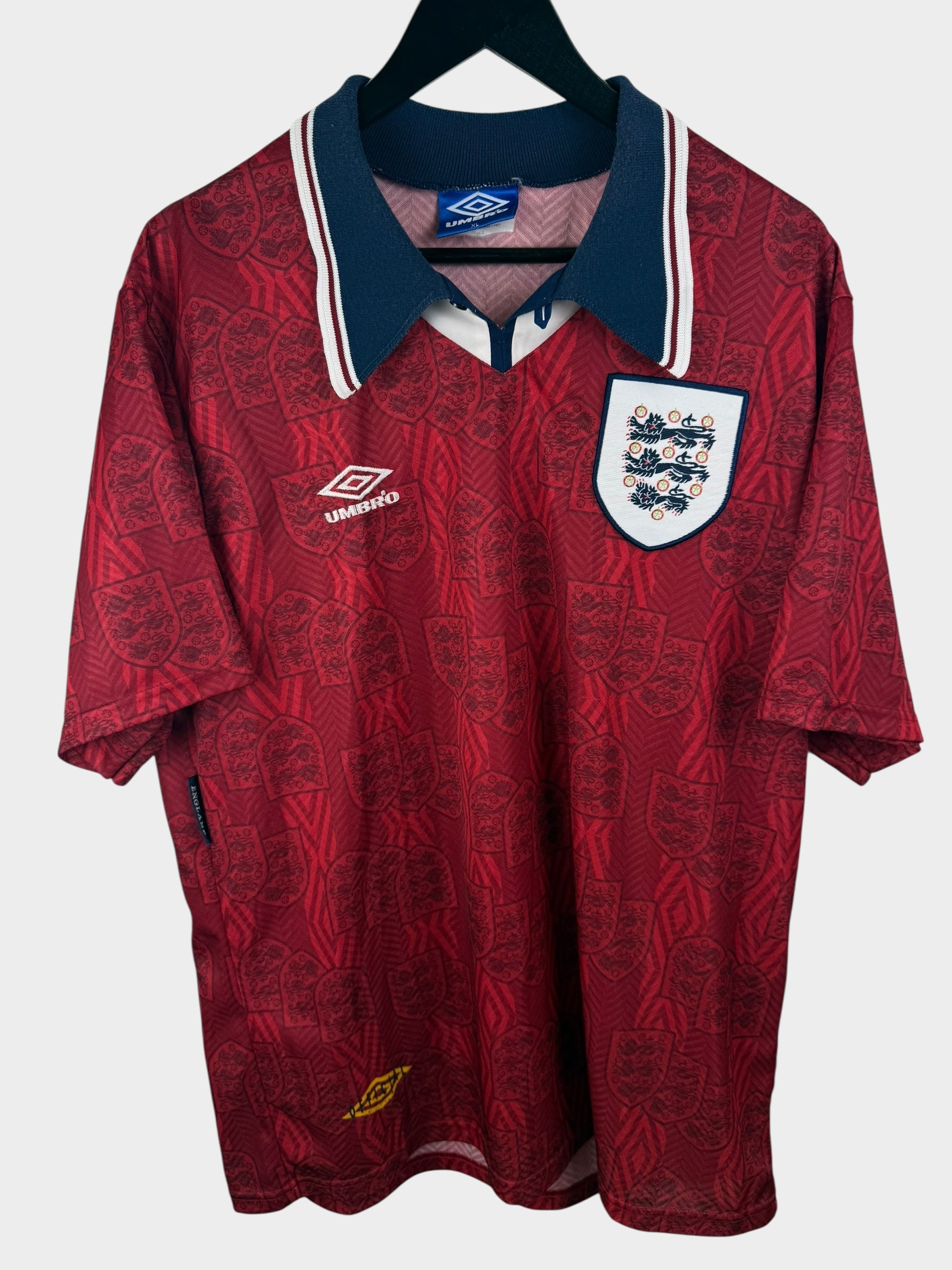 MAILLOT EXTÉRIEUR ANGLETERRE 1993-95 XL