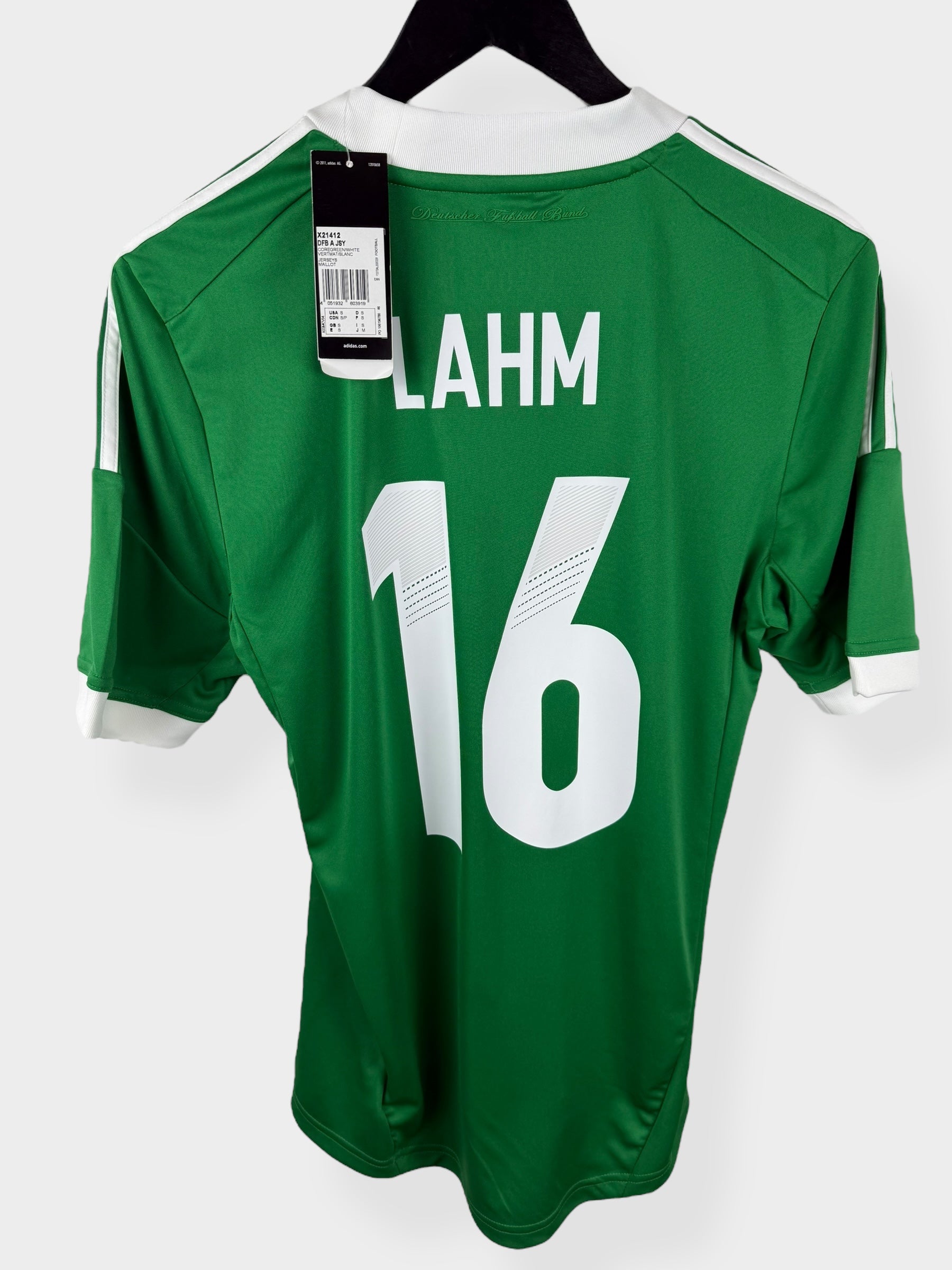 2012-13 GERMANY AWAY SHIRT LAHM #16 S - Authentic Football Club