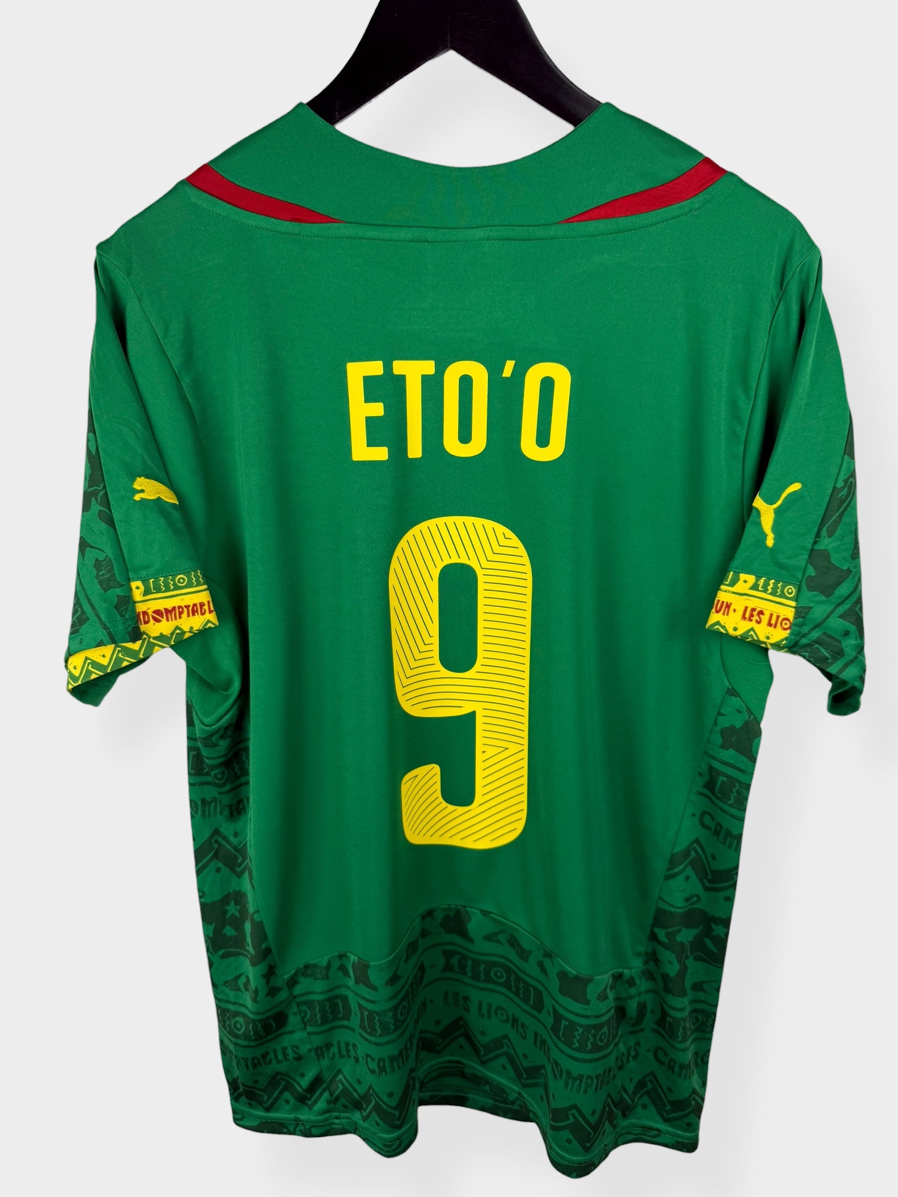 2014-16 CAMEROON HOME SHIRT ETO'O #9 M