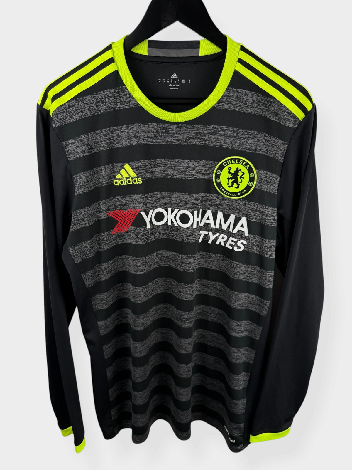 2016-17 CHELSEA AWAY SHIRT LS HAZARD #10 M - Authentic Football Club
