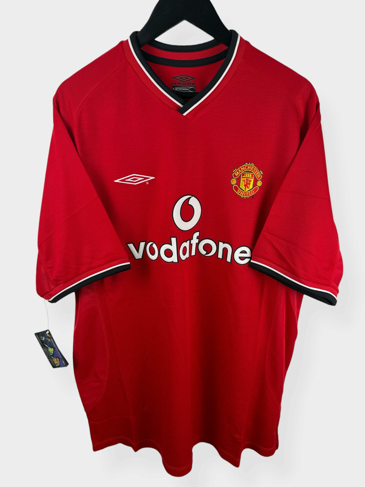 2000-02 MANCHESTER UNITED HOME SHIRT BECKHAM #7 XL - Authentic Football Club