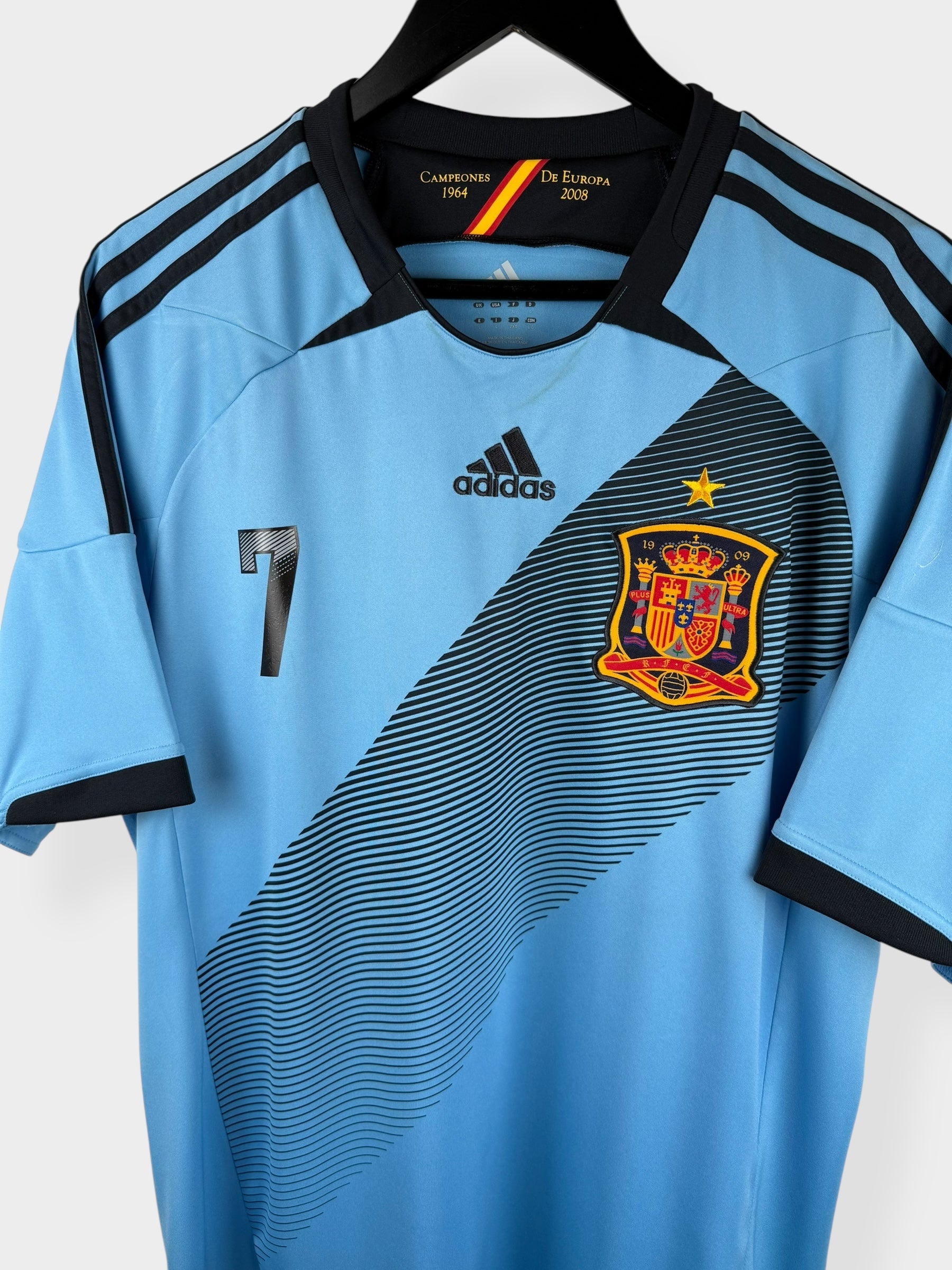 2012-13 SPANIEN AUSWÄRTSTRIKOT DAVID VILLA #7 L