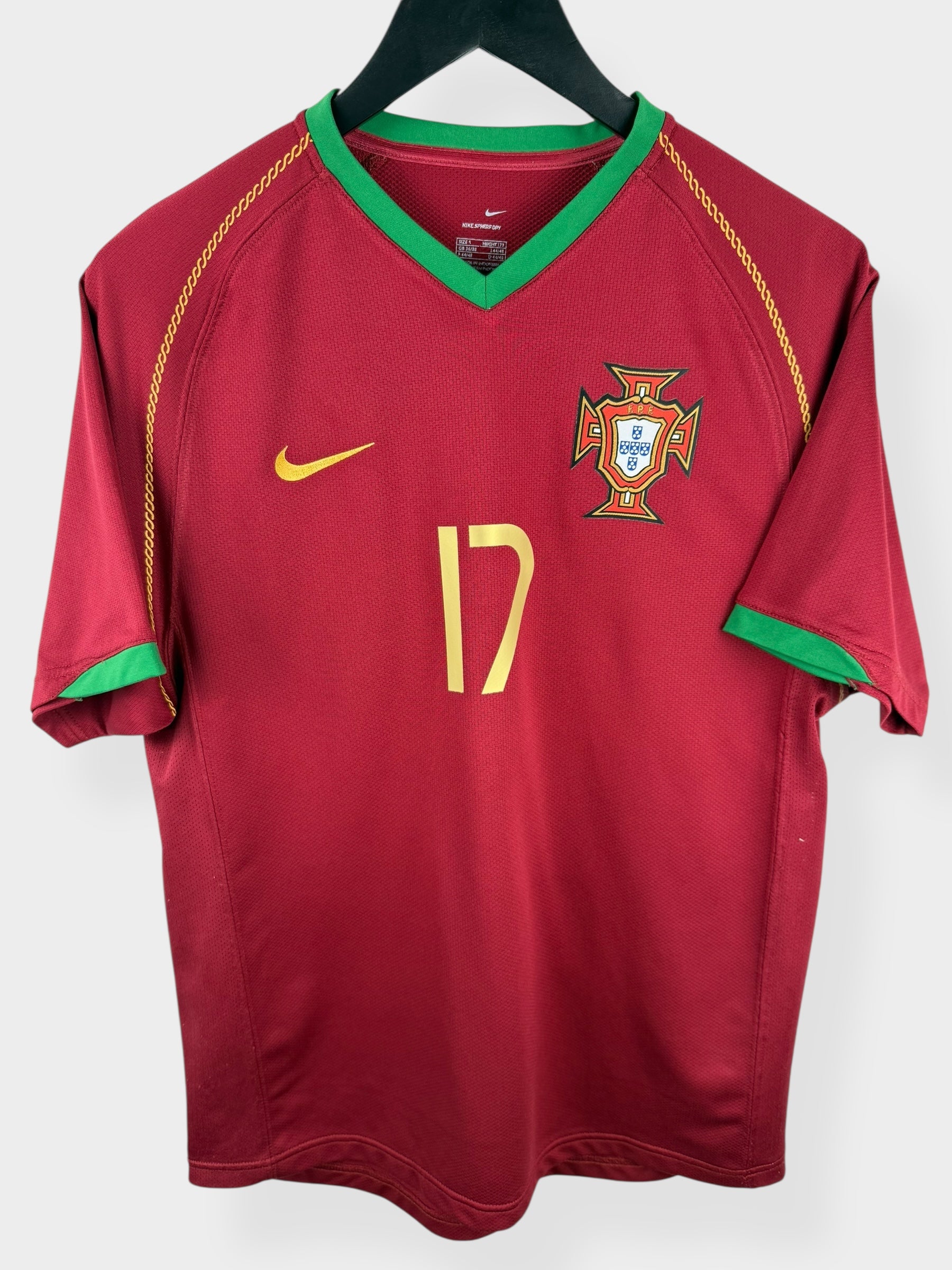2006-08 PORTUGAL HOME SHIRT RONALDO #17 S - Authentic Football Club