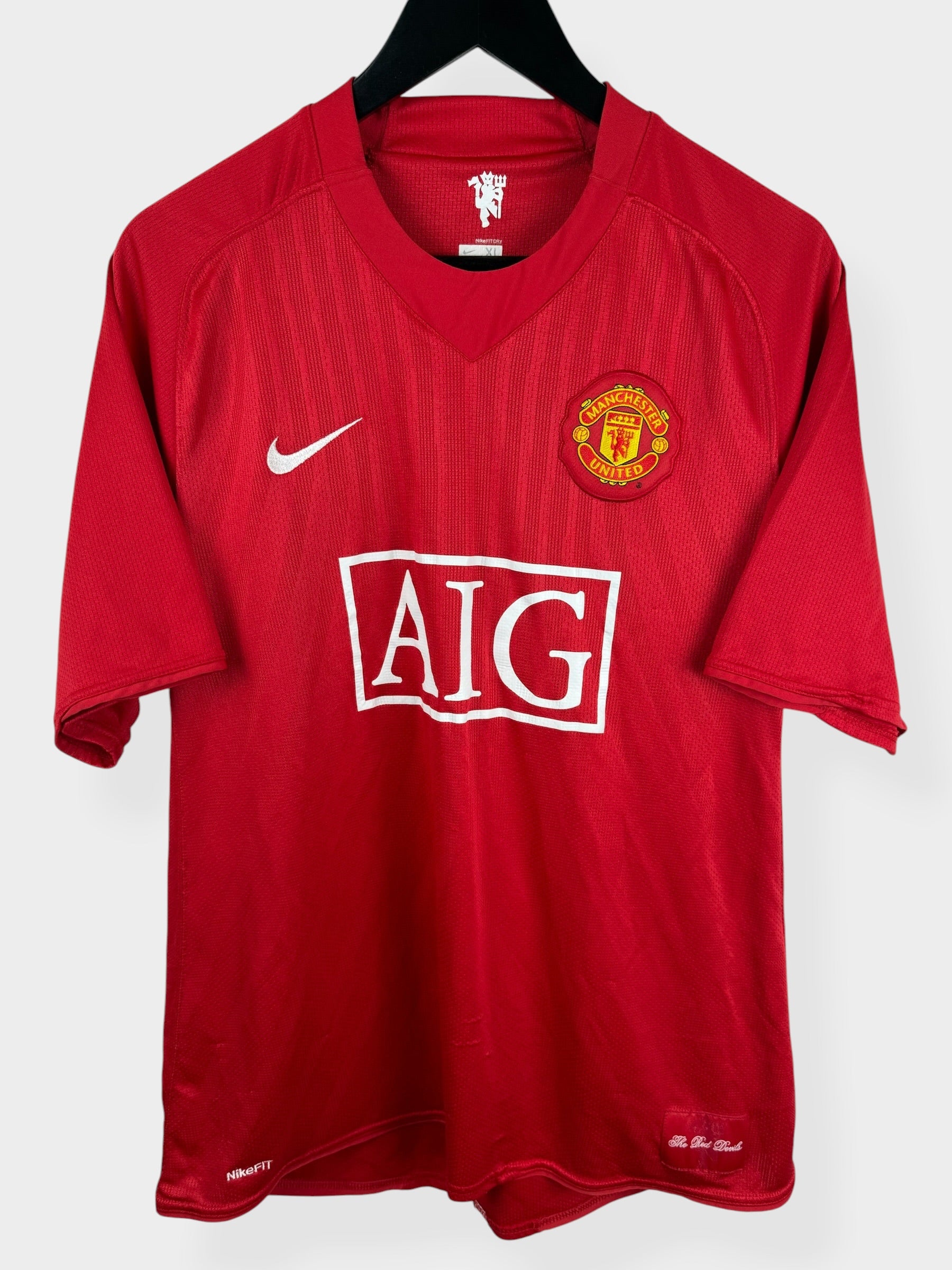 2007-09 MANCHESTER UNITED HOME SHIRT RONALDO #7 XL