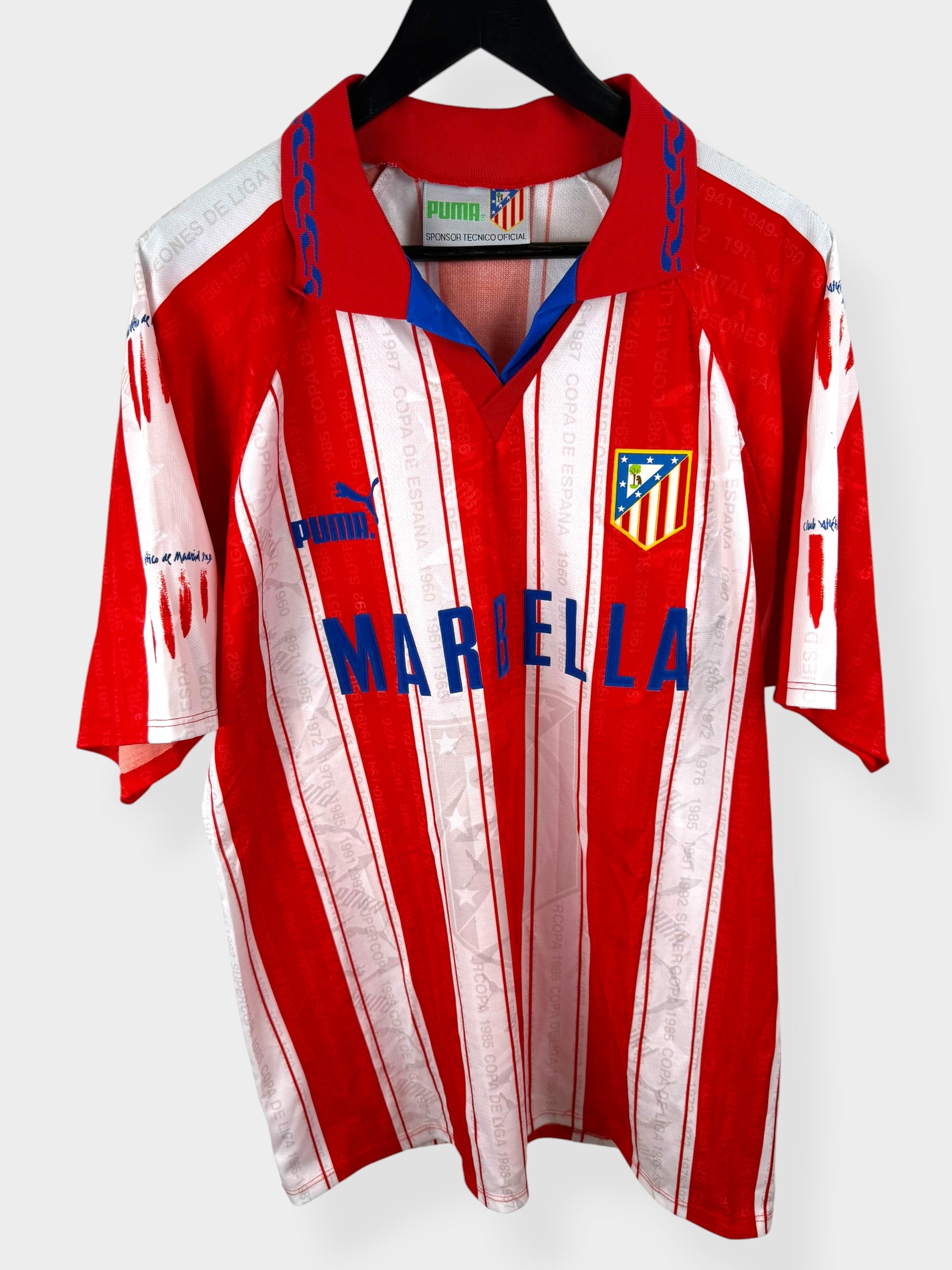 1995-96 ATLETICO MADRID HOME SHIRT XL