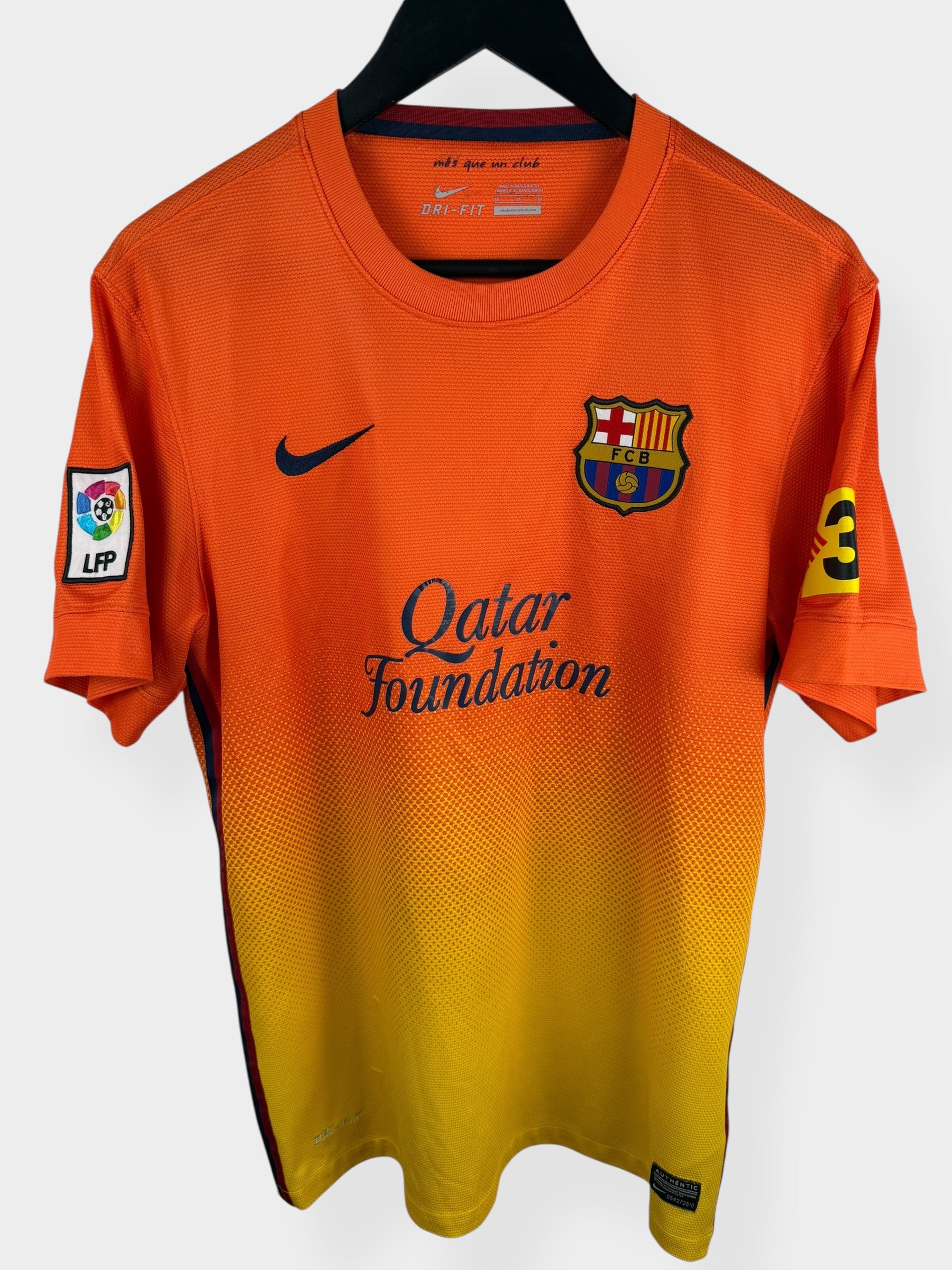 2012-13 BARCELONA AWAY SHIRT MESSI #10 M - Authentic Football Club