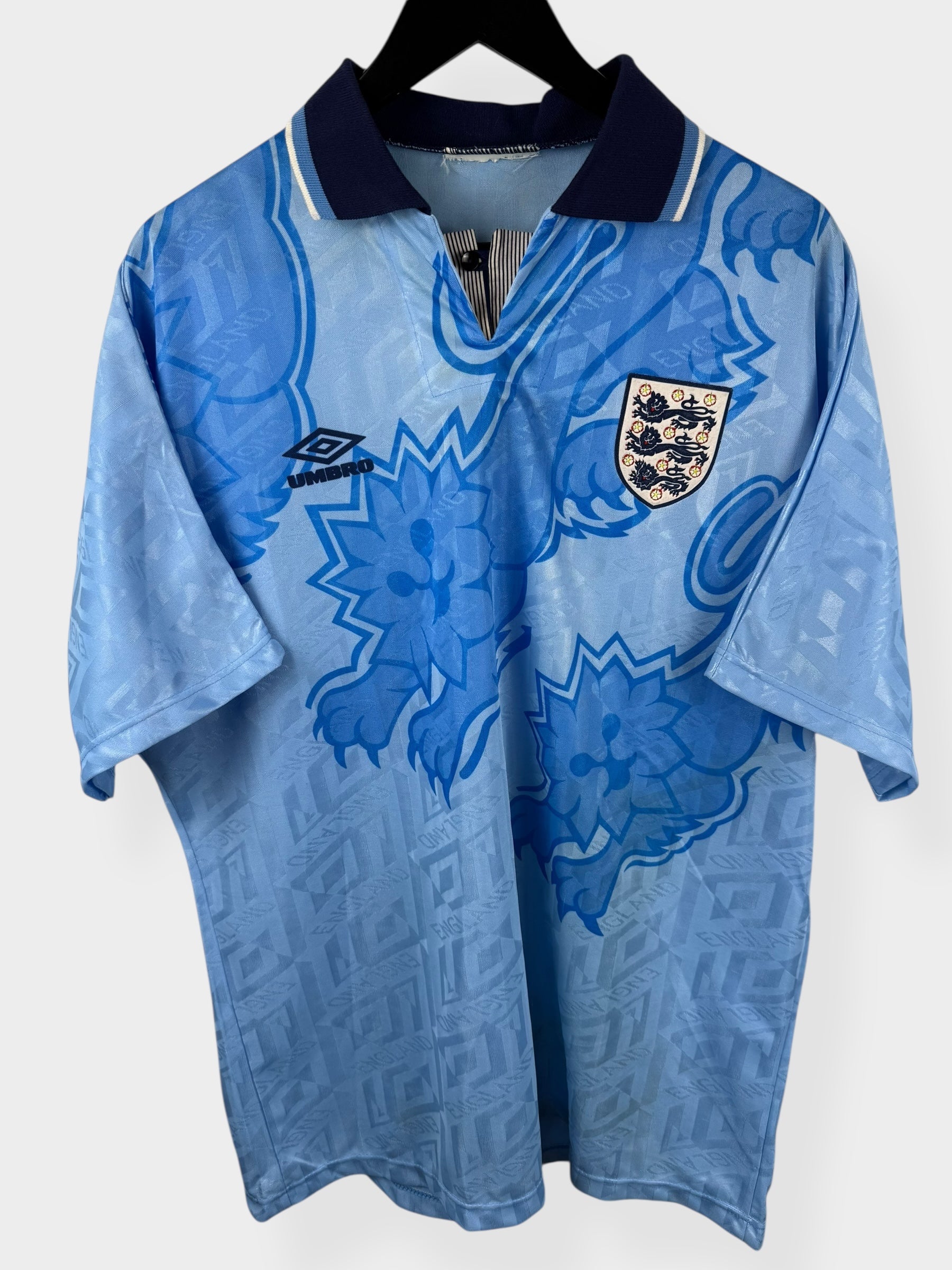 1992-93 ENGLAND THIRD SHIRT XL - Authentic Football Club