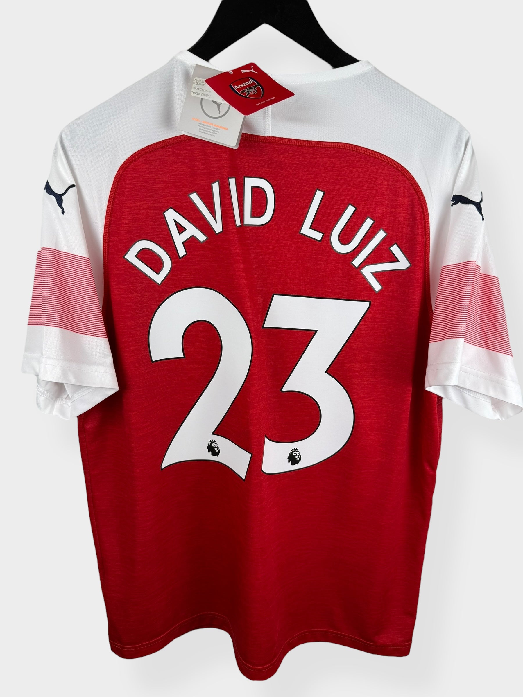 2018-19 ARSENAL HOME SHIRT DAVID LUIZ #23 L - Authentic Football Club