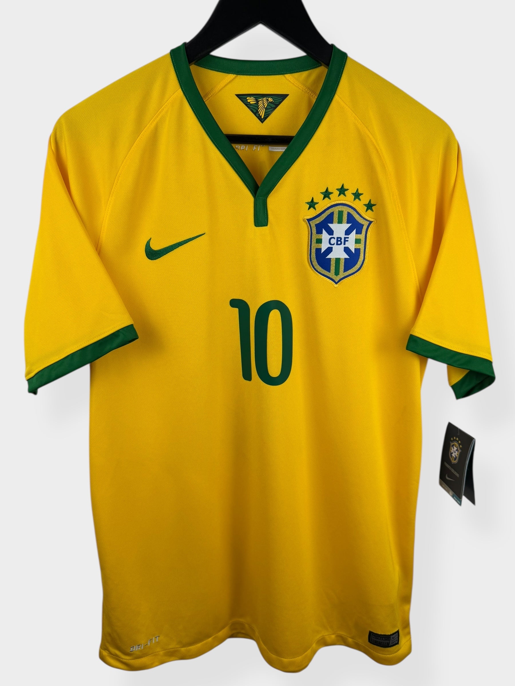 2014-15 BRAZIL HOME SHIRT NEYMAR JR #10 M
