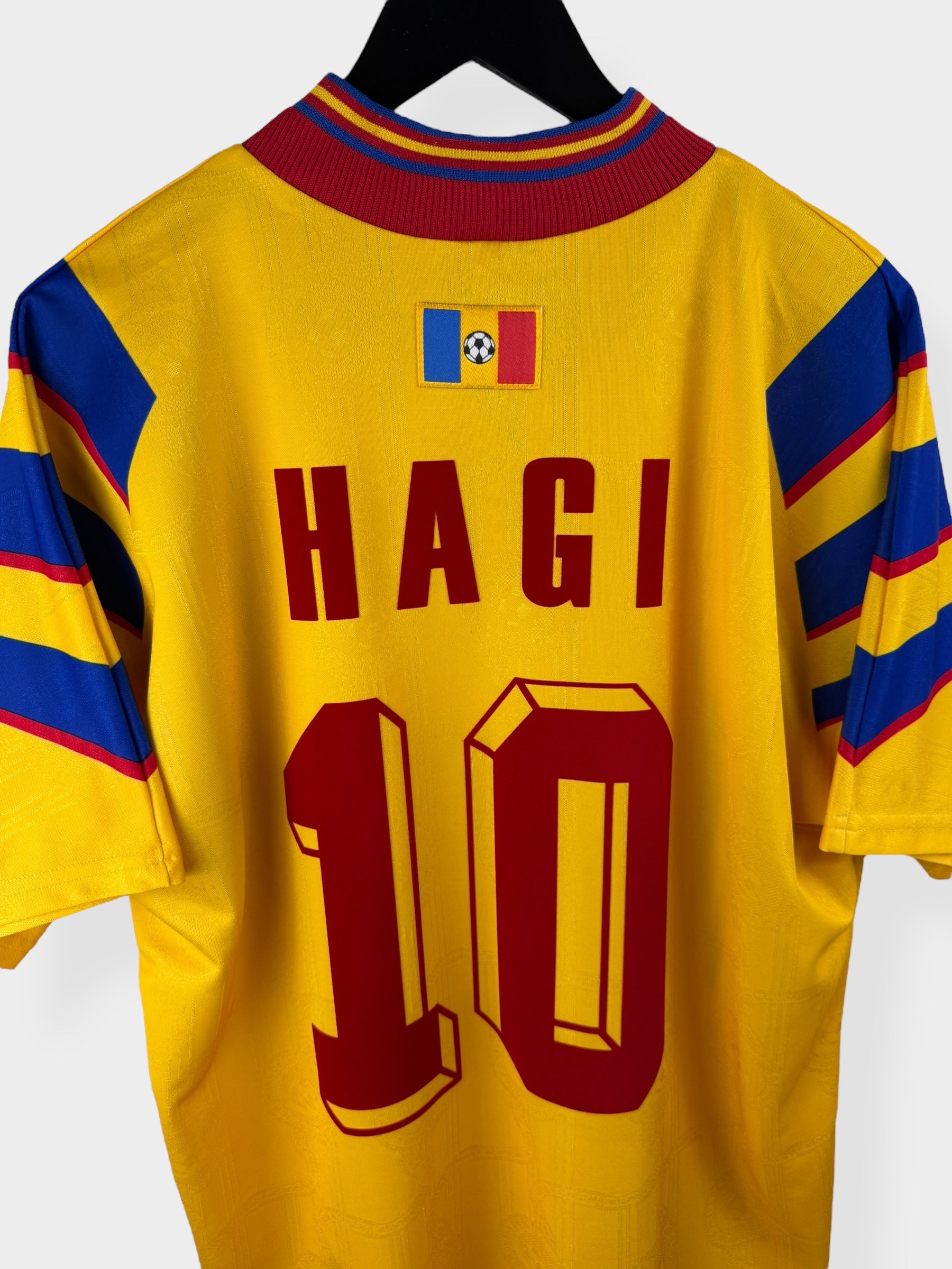 1996-98 ROMANIA HOME SHIRT HAGI #10 L