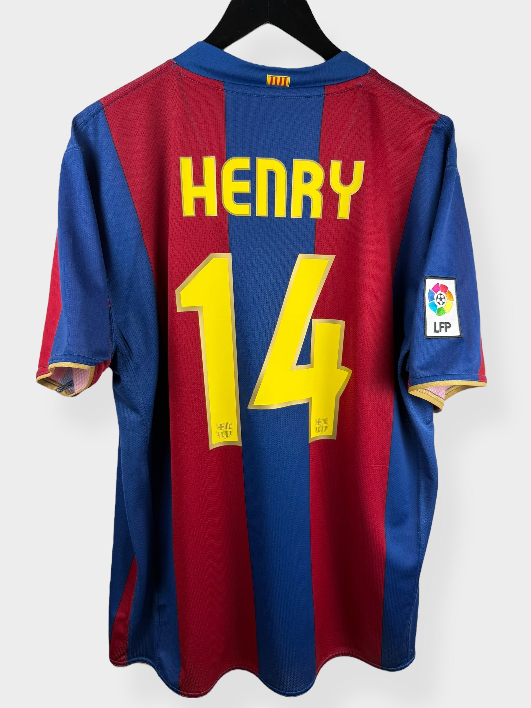 2007-08 BARCELONA THUISSHIRT HENRY #14 XL