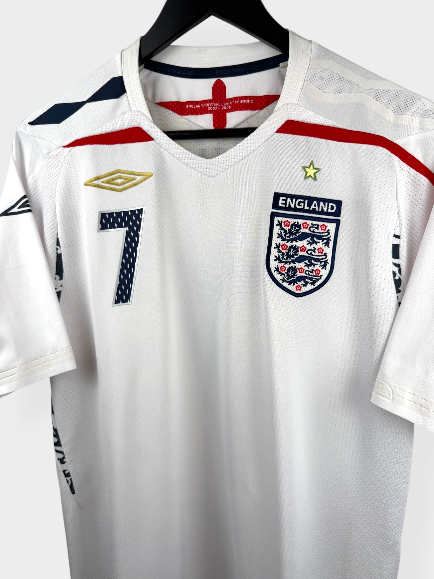 2007-09 ENGLAND HEIMTRIKOT BECKHAM #7 M