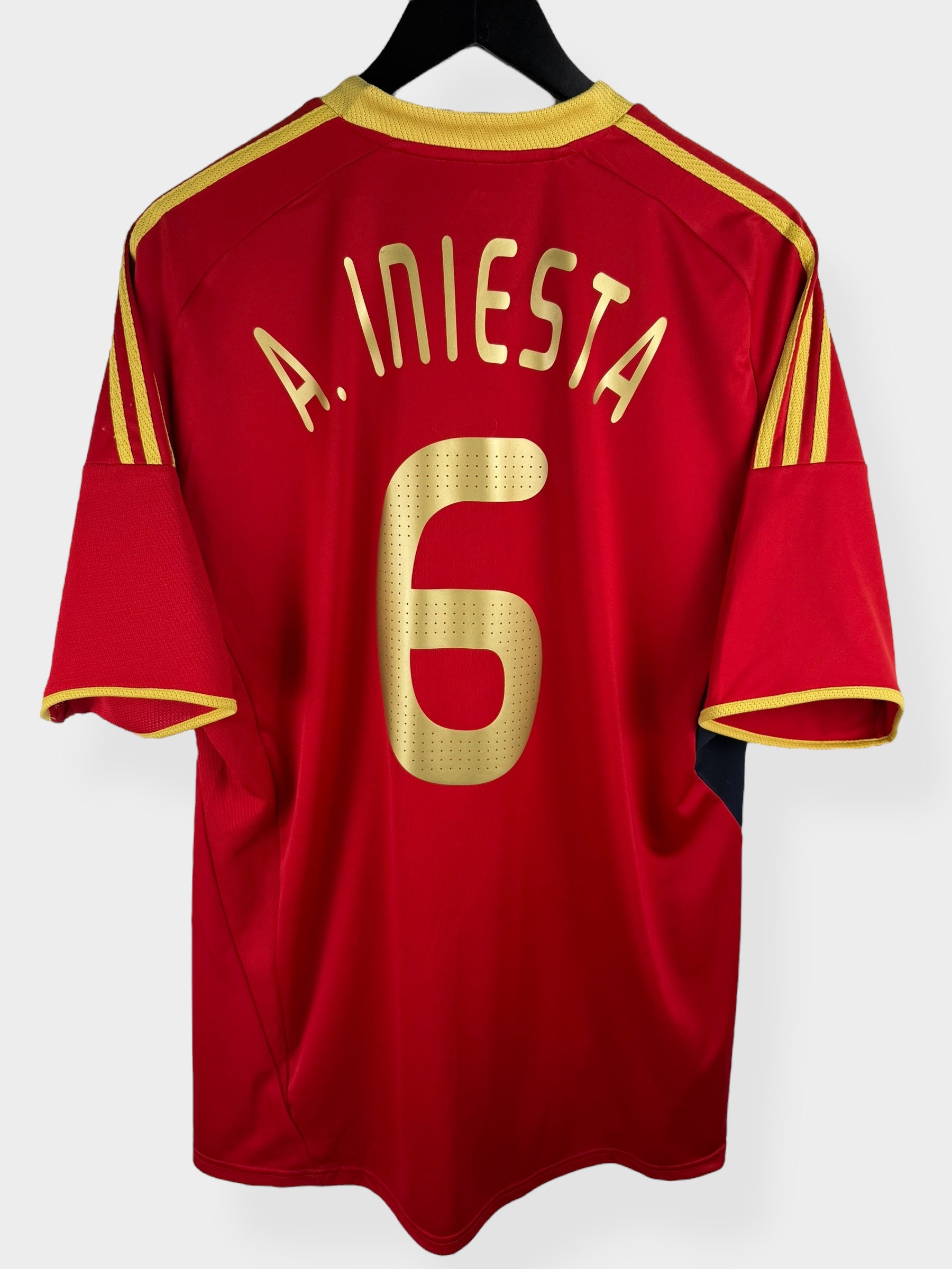 2009 SPAIN HOME SHIRT INIESTA #6 XL