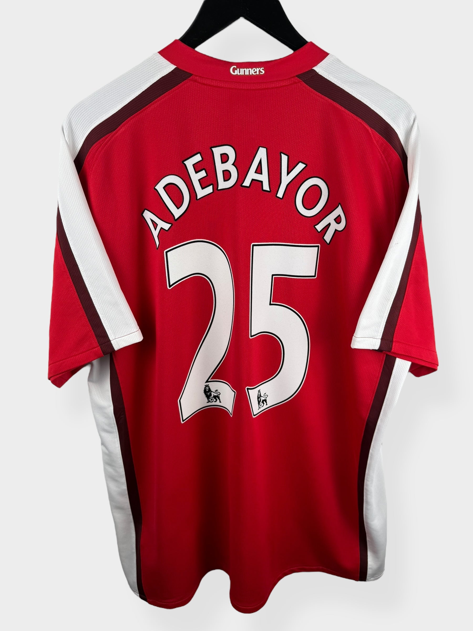 2008-10 ARSENAL HOME SHIRT ADEBAYOR #25 XL - Authentic Football Club