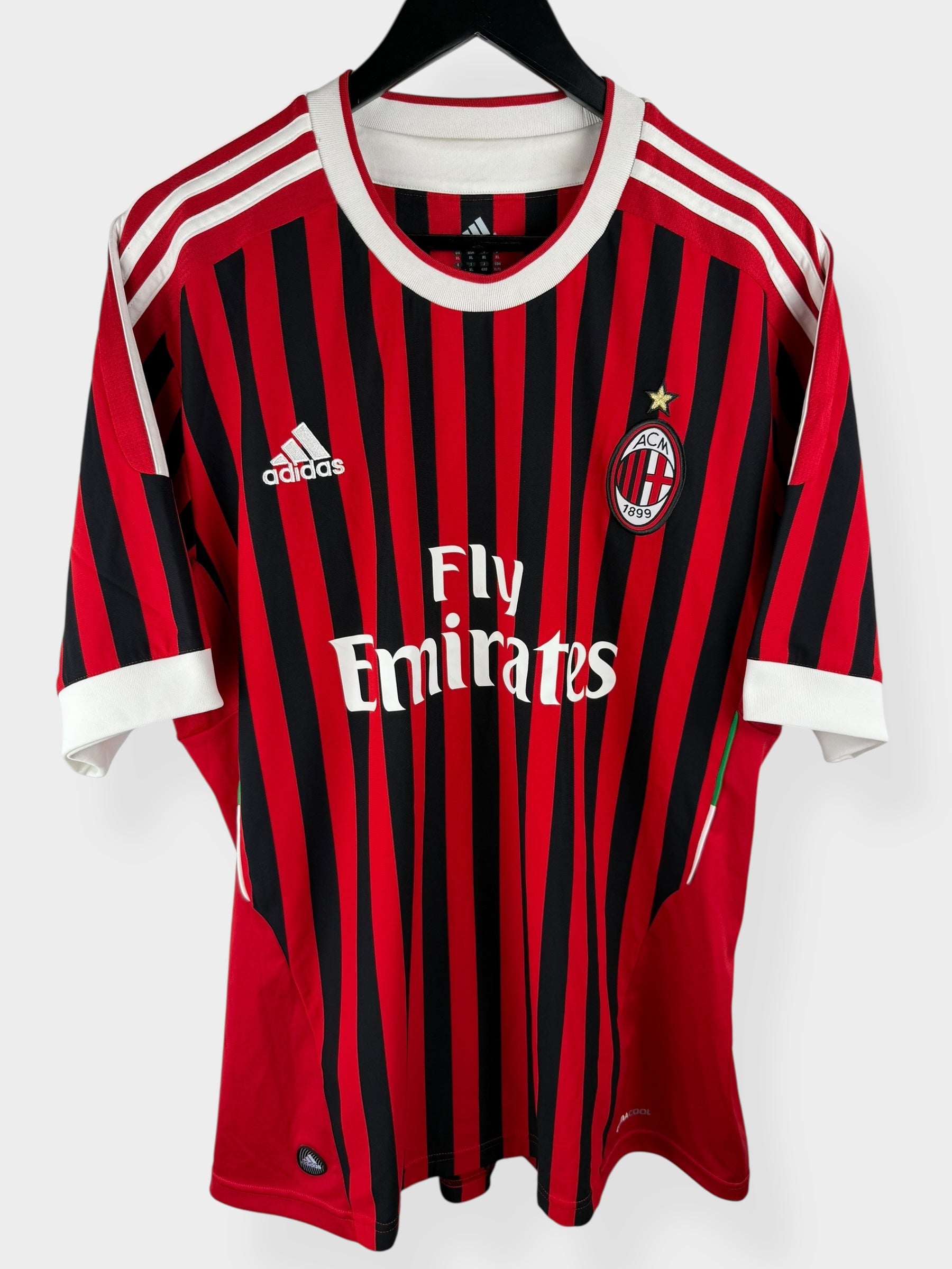 2011-12 AC MILAN HOME SHIRT PRINCE #27 XL