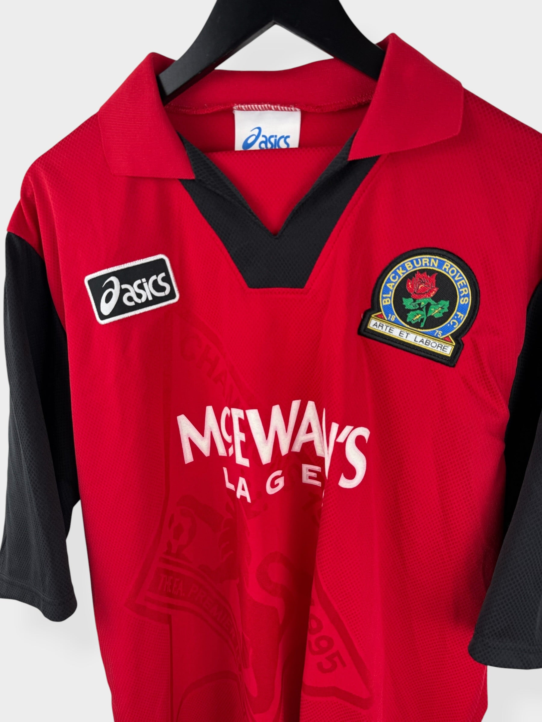 1995-96 BLACKBURN ROVERS AWAY SHIRT SHEARER #9 XL