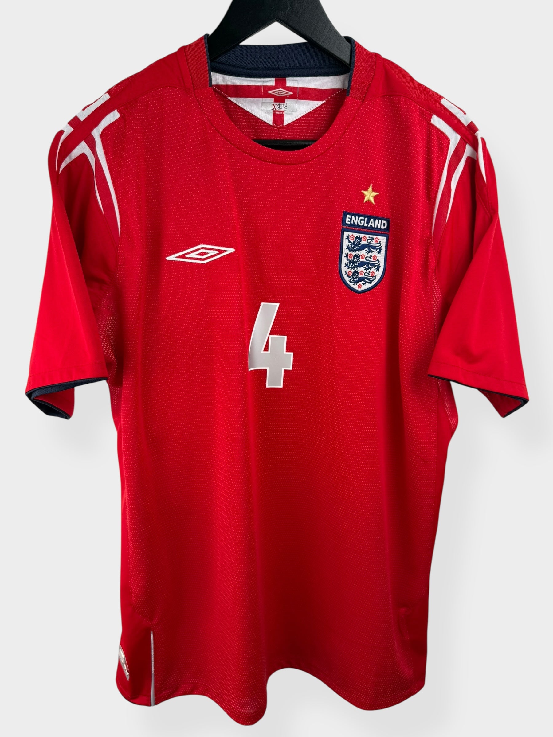 2004-06 ENGLAND AUSWÄRTSTRIKOT GERRARD #4 L