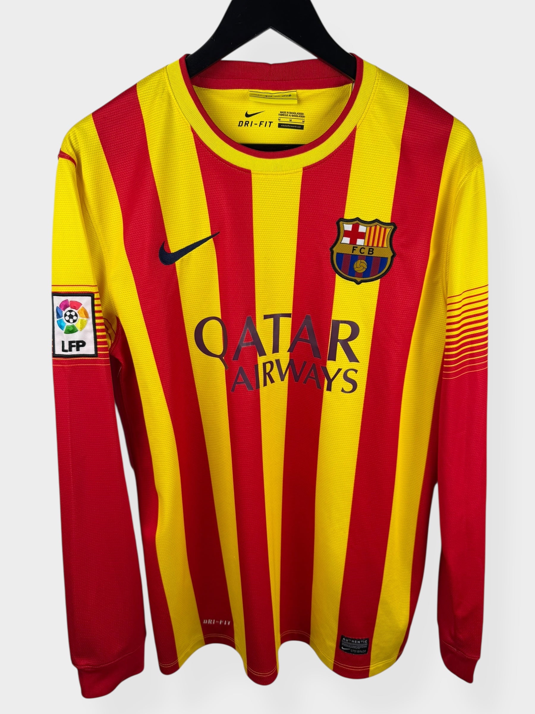 2013-14 BARCELONA AWAY SHIRT NEYMAR JR #11 M LS