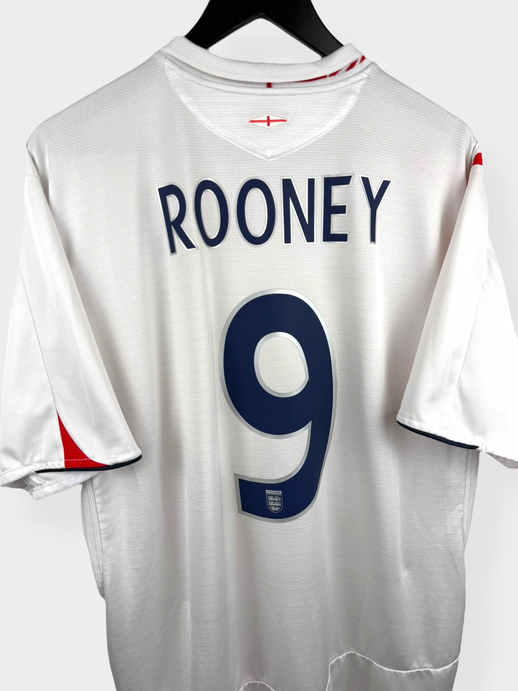 2005-07 ENGLAND HEIMTRIKOT ROONEY #9 XL