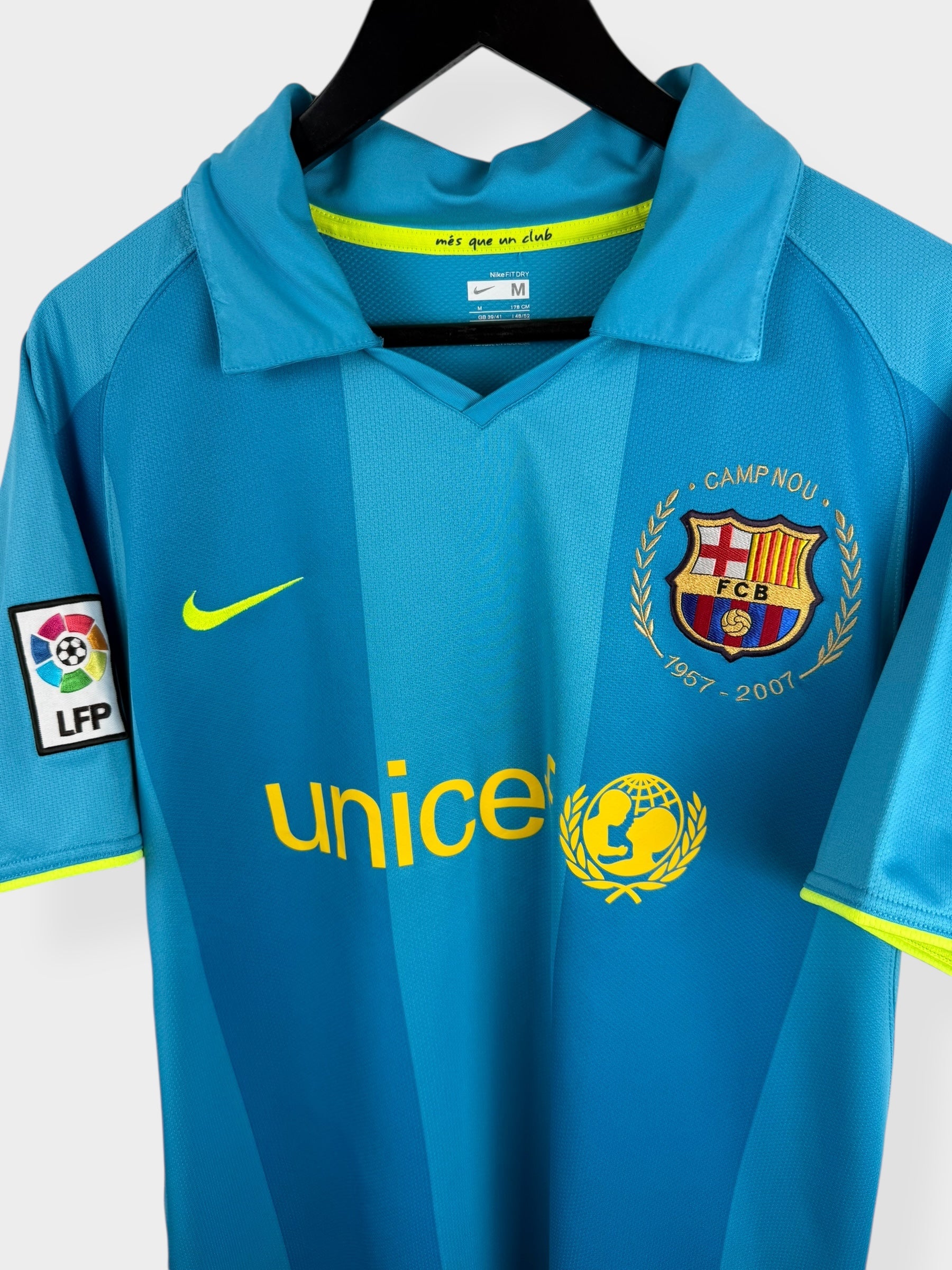 2007-08 BARCELONA AWAY SHIRT MESSI #19 M - 237743-414